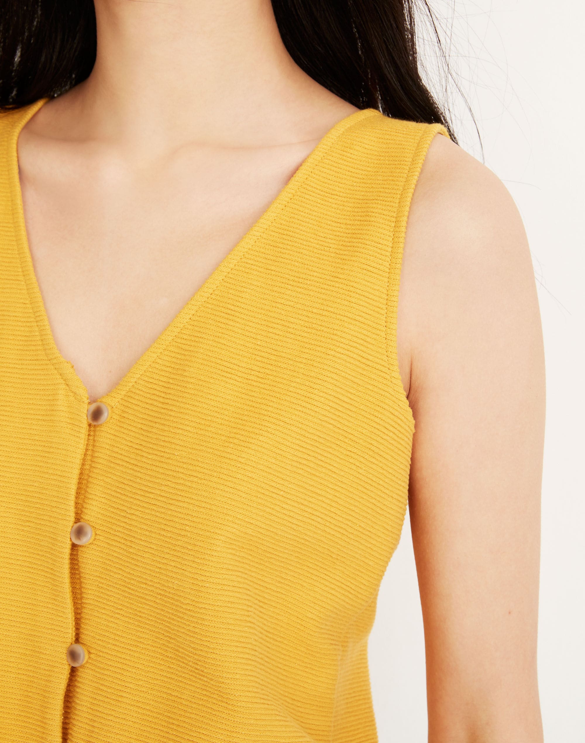 Texture & Thread Button-Front Tie Tank Top | Madewell