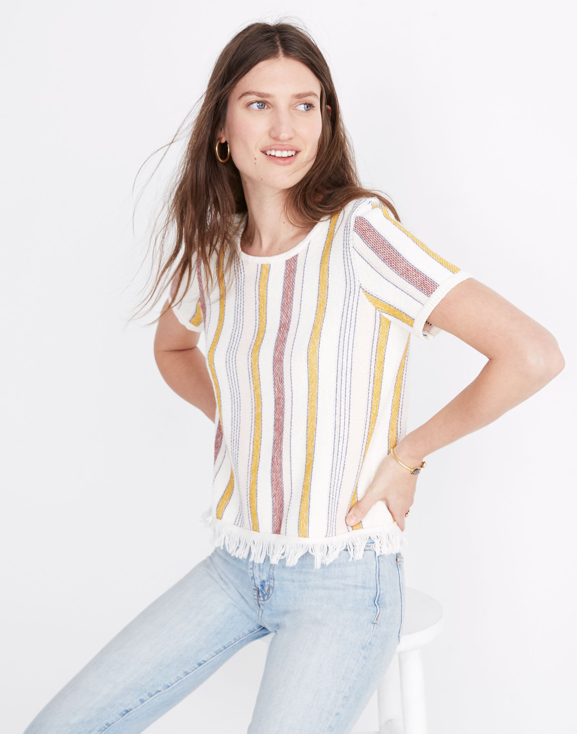 Blakley Stripe Sweater Tee | Madewell