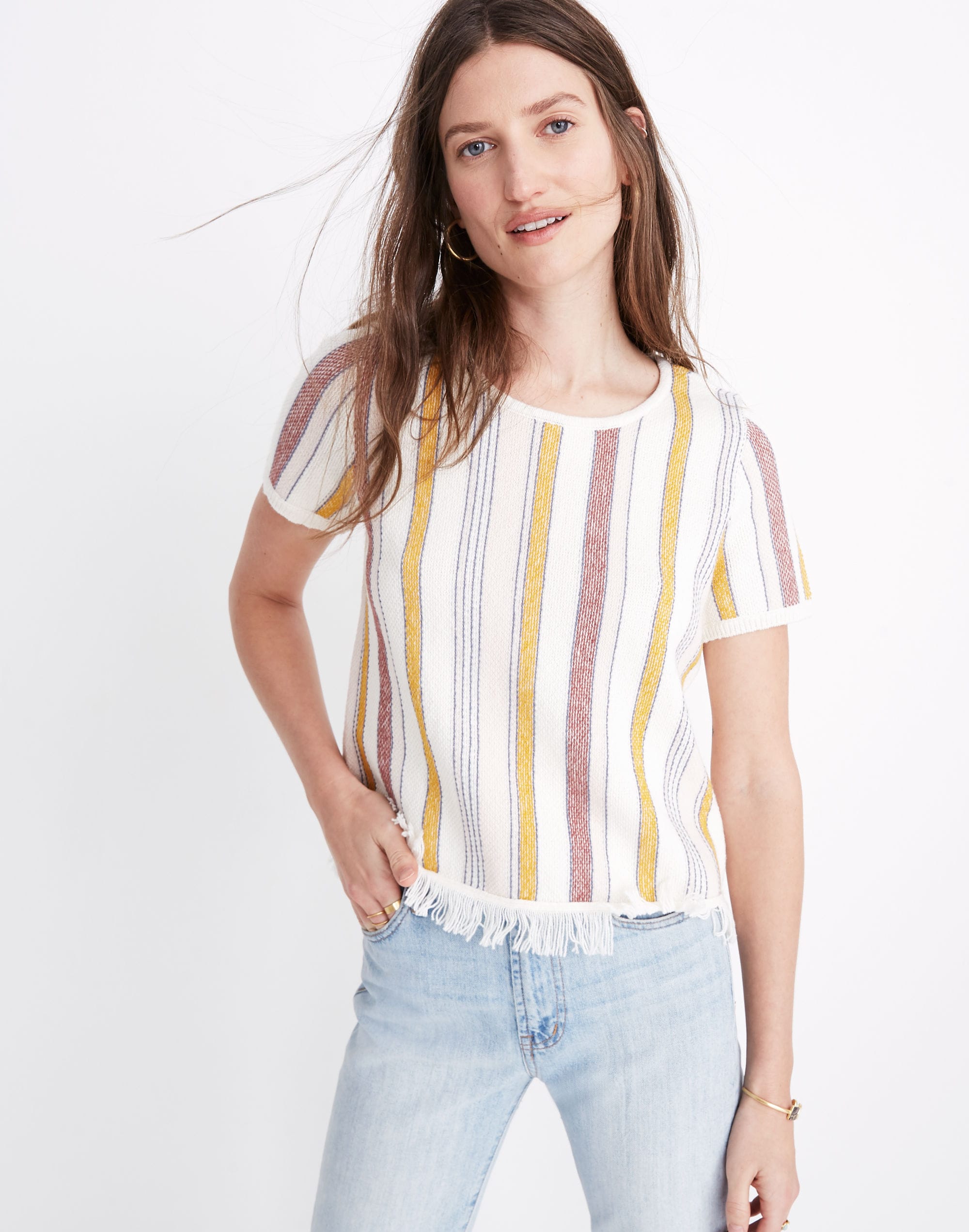 Blakley Stripe Sweater Tee | Madewell