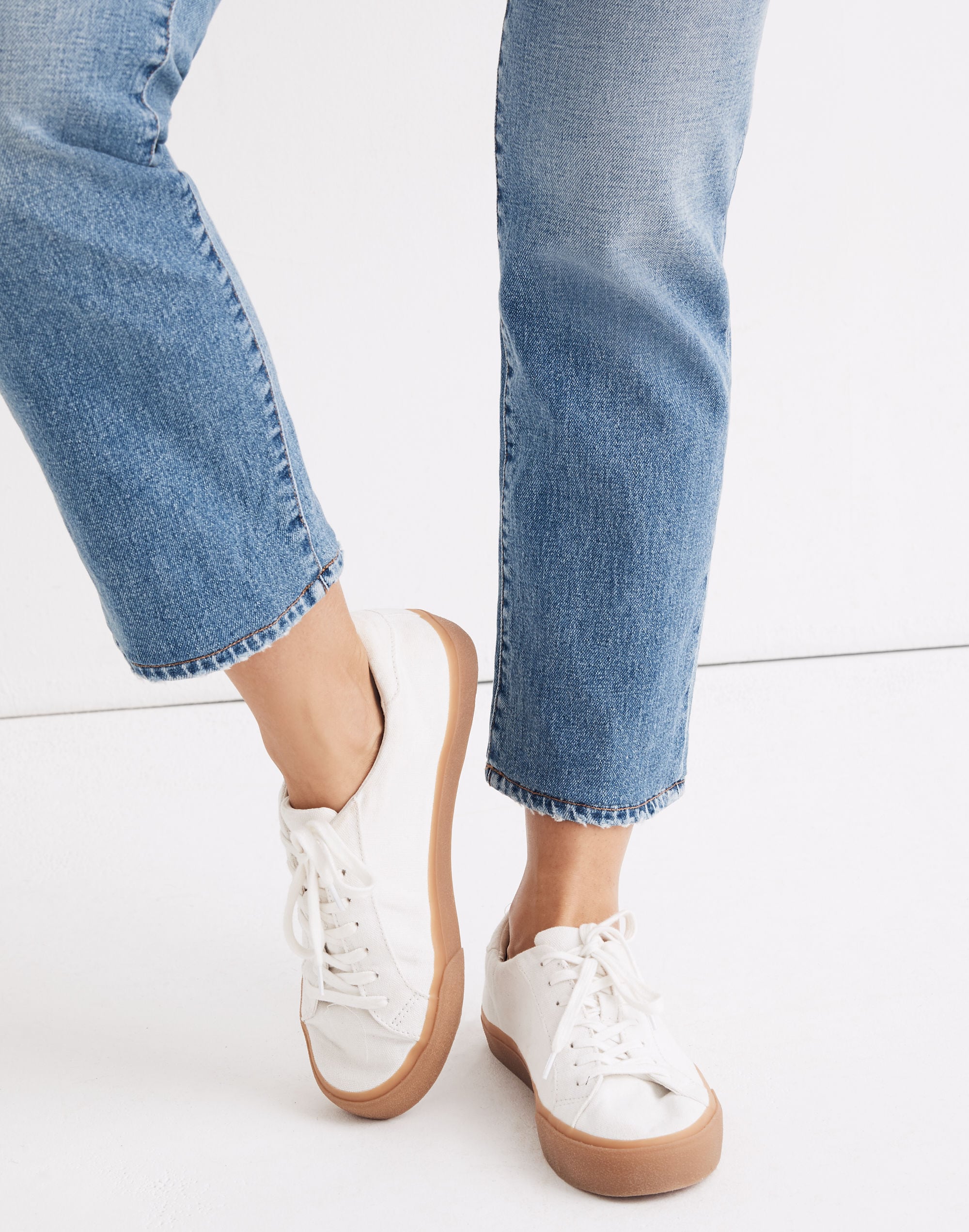 Women's Sidewalk Low-Top Sneakers Monochrome Canvas | Madewell