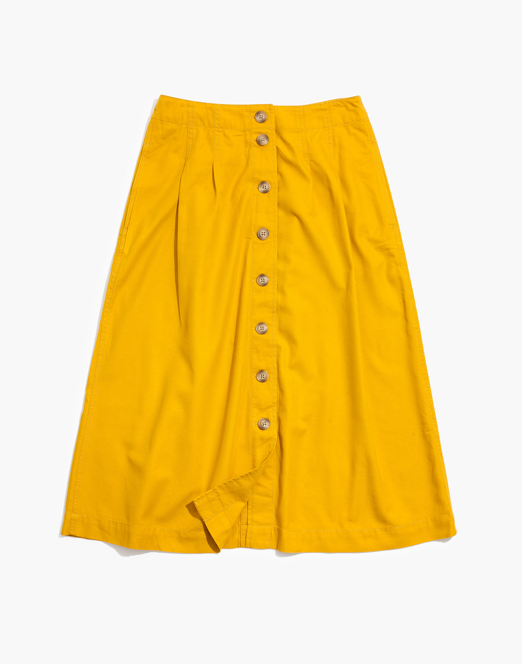 Patio Button-Front Midi Skirt | Madewell