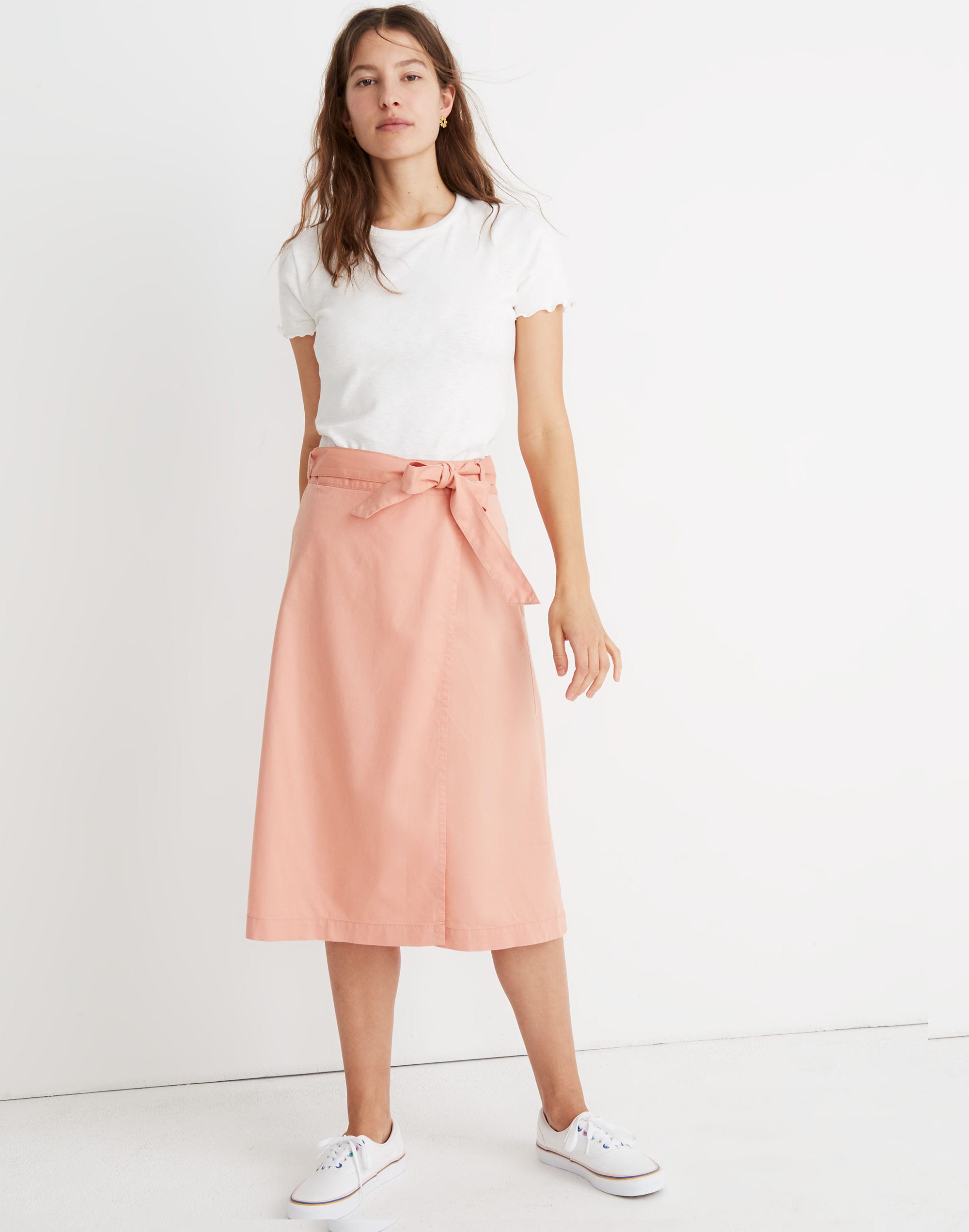 BELTED WRAPPED SKIRT