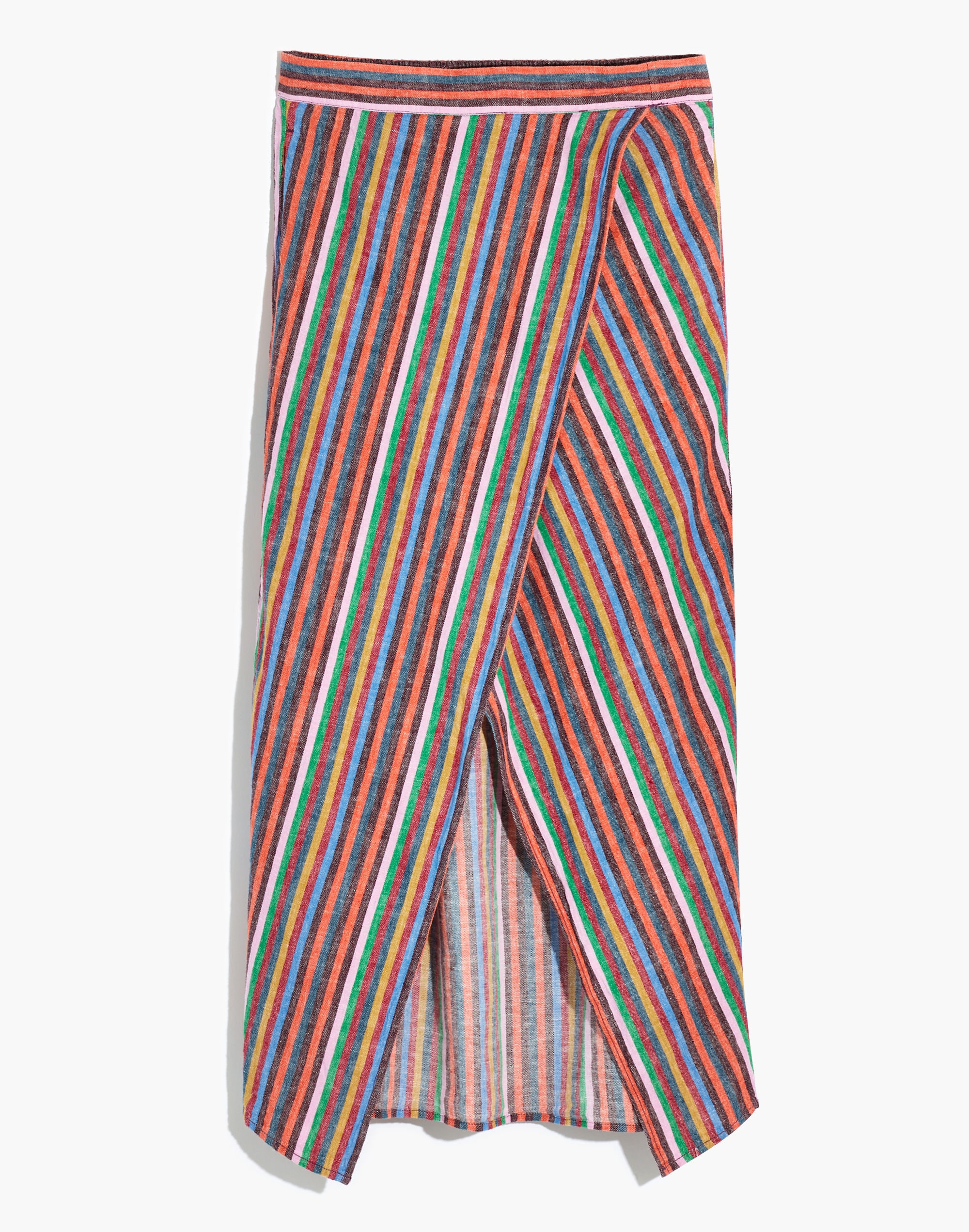 Overlay Skirt in Rainbow Stripe | Madewell