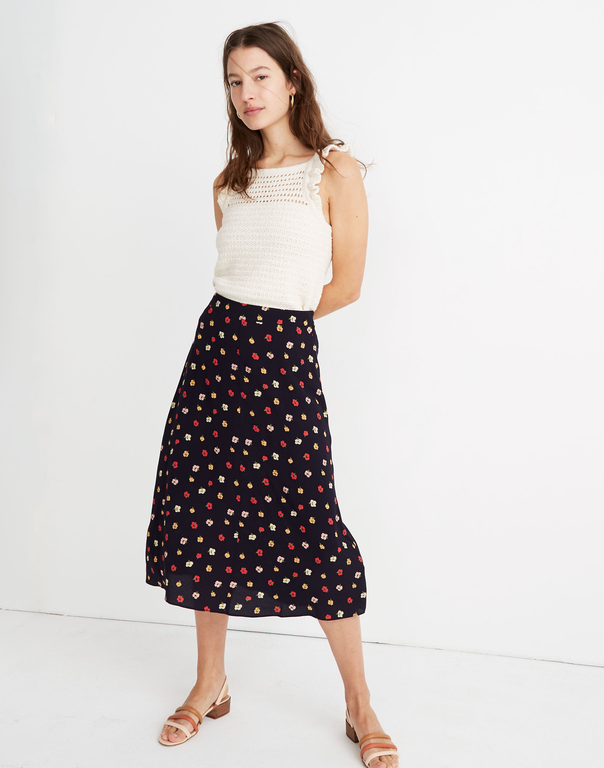 mid length madewell skirts