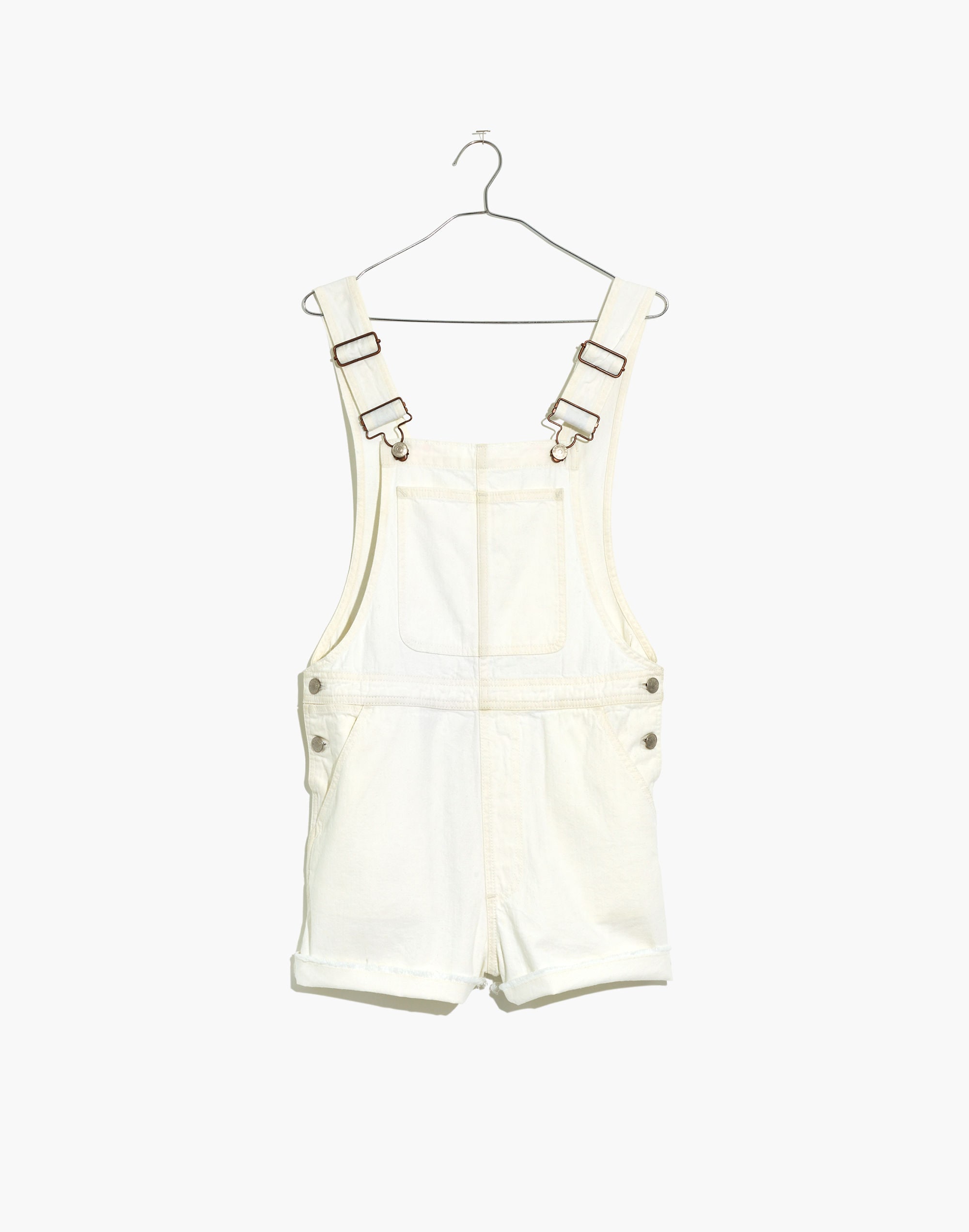 Pinyon Short Overalls Tile White | Madewell