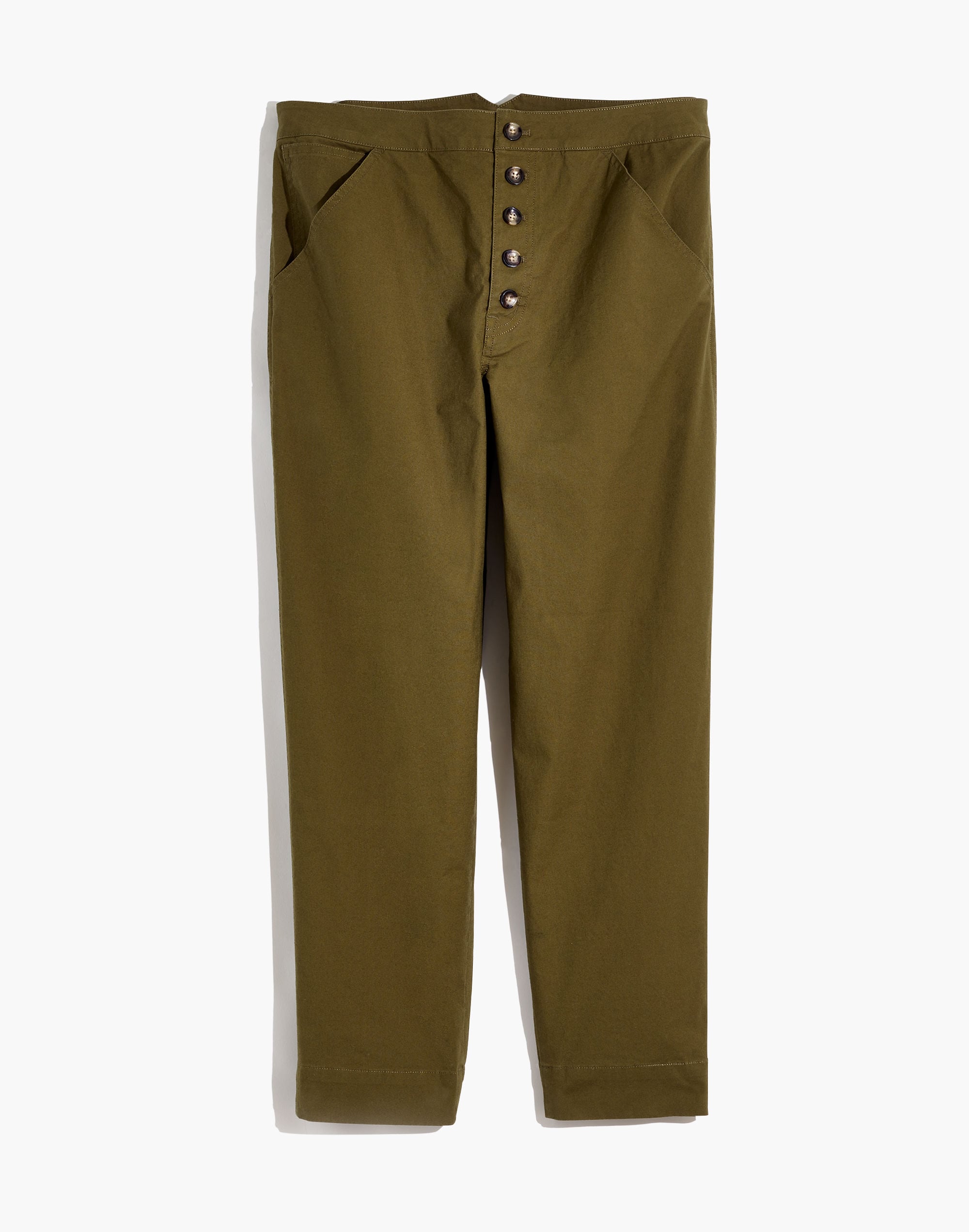 Greenwich Relaxed Pants: Button-Front Edition | Madewell