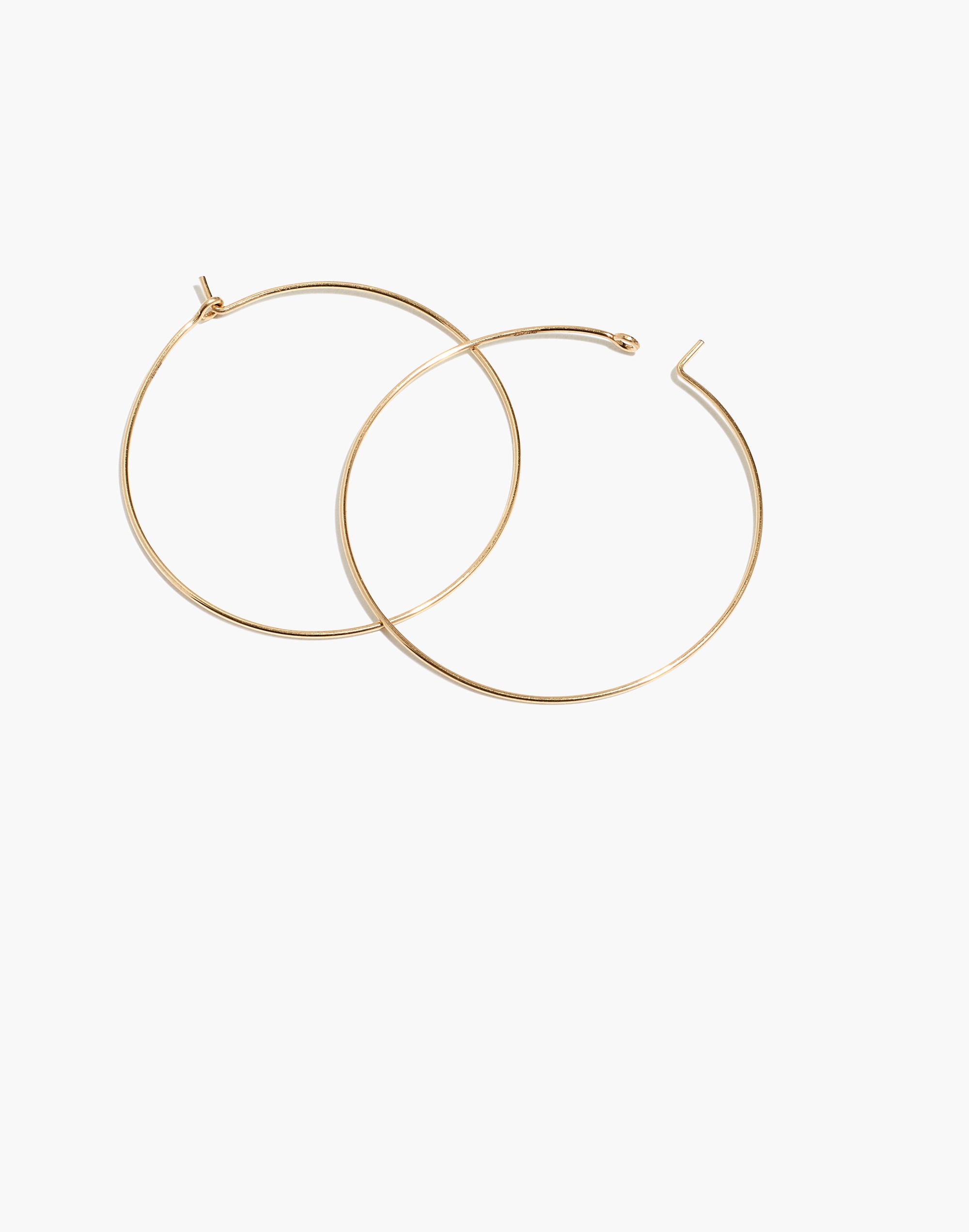 Delicate Collection Demi-Fine 14k Gold-Filled Hoop Earrings | Madewell