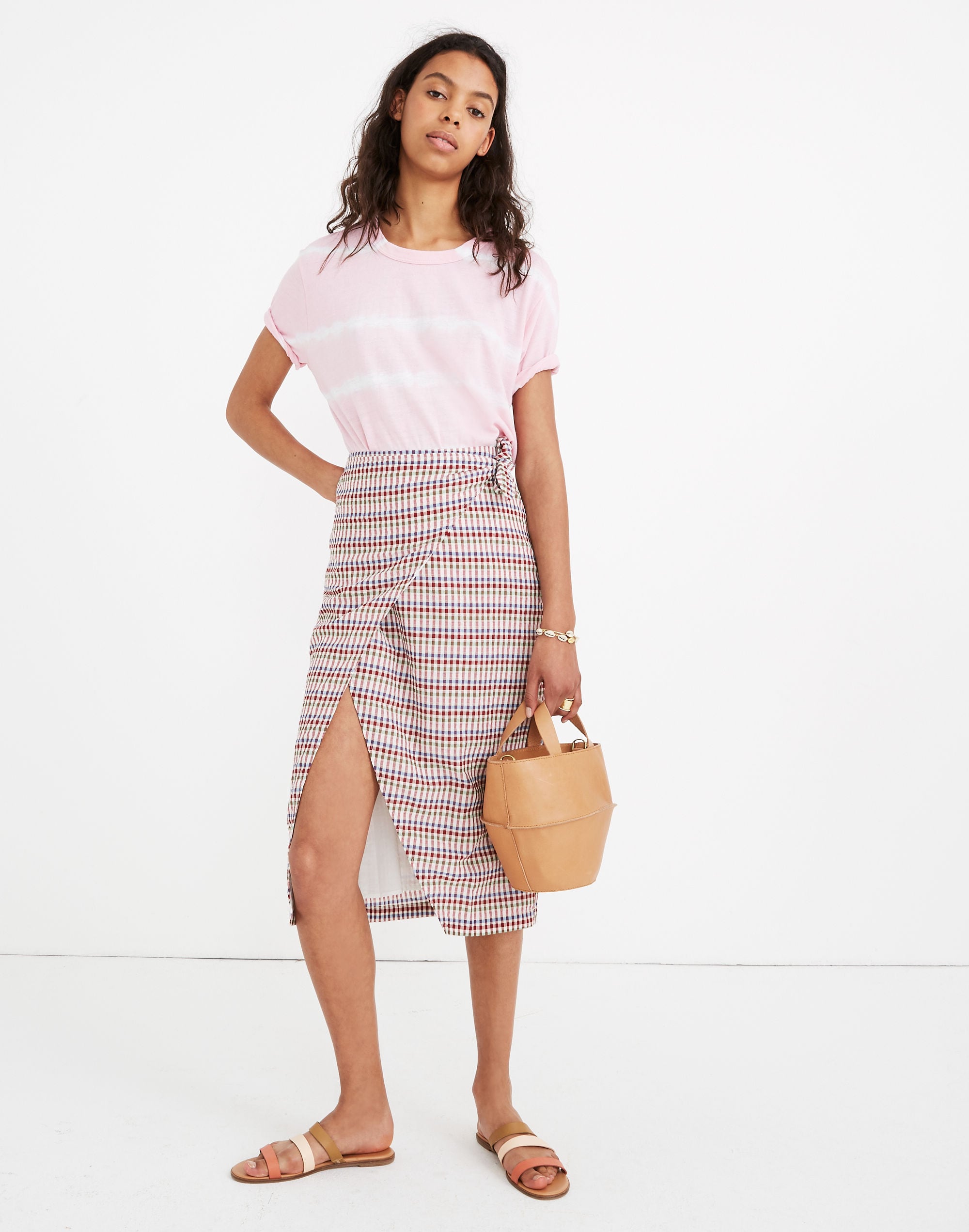 Pink Gingham Sarong