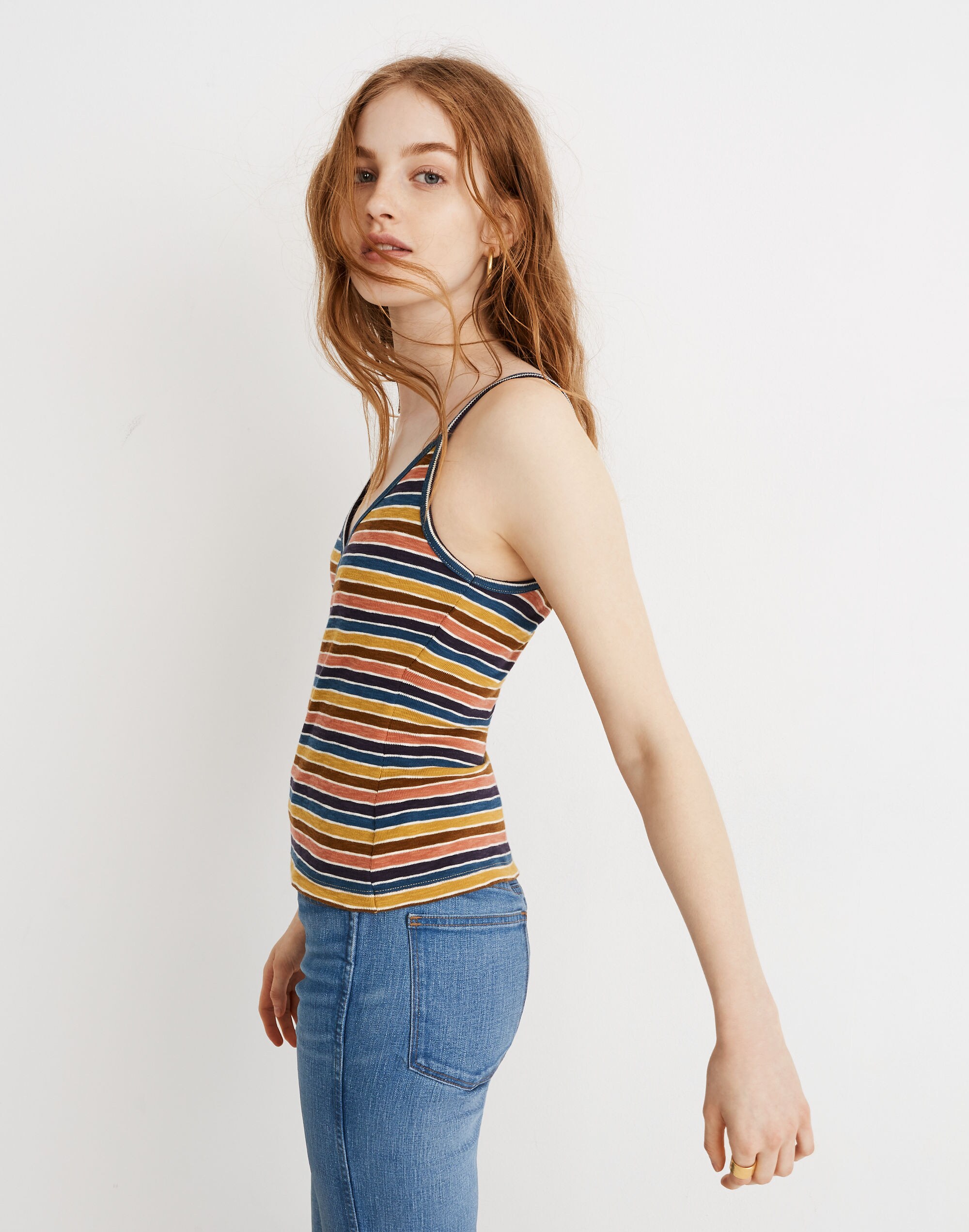 Wrap Cami Top in Stripe | Madewell