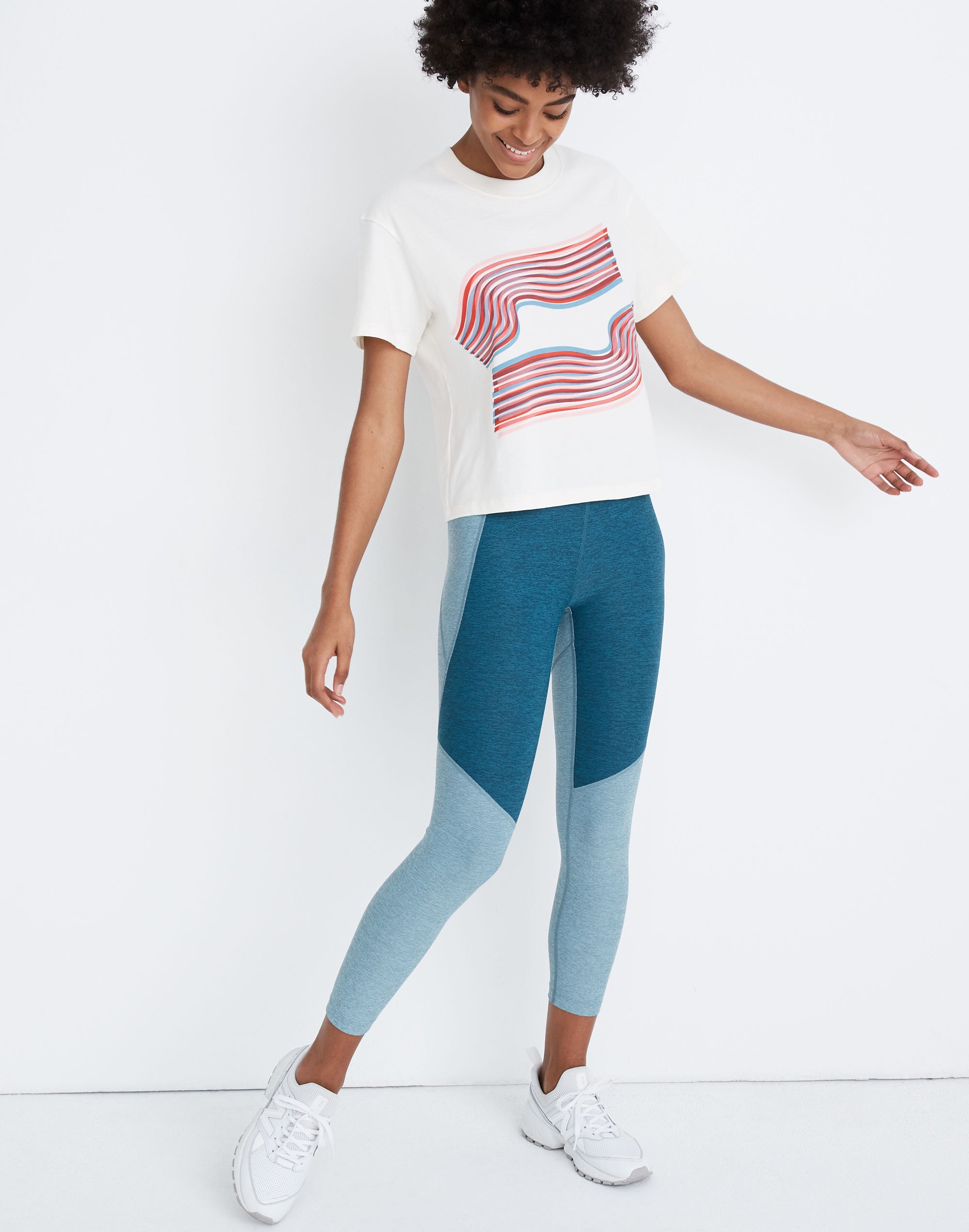 Madewell x Outdoor Voices® Easy Crop Tee | Madewell