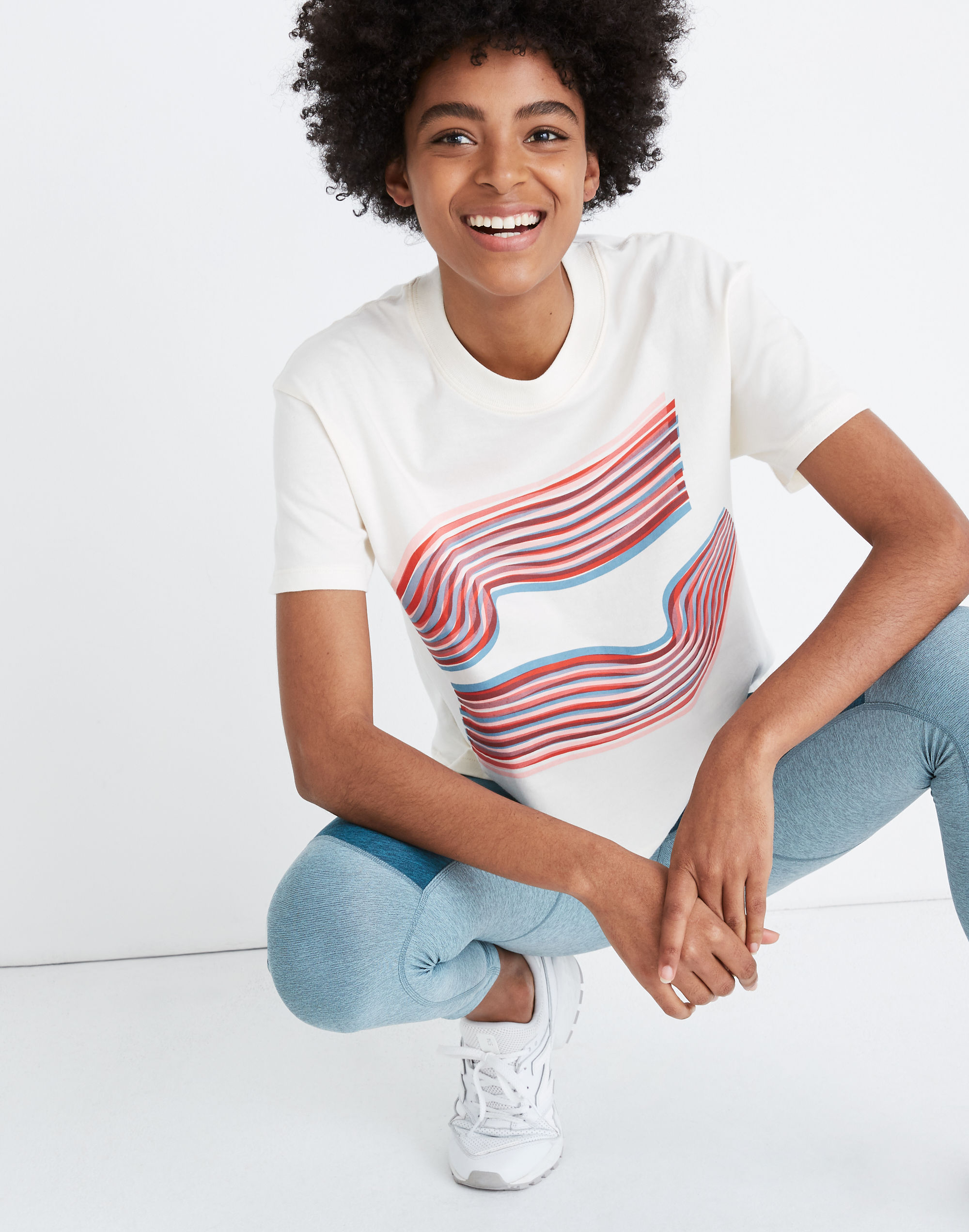 Madewell x Outdoor Voices® Easy Crop Tee |