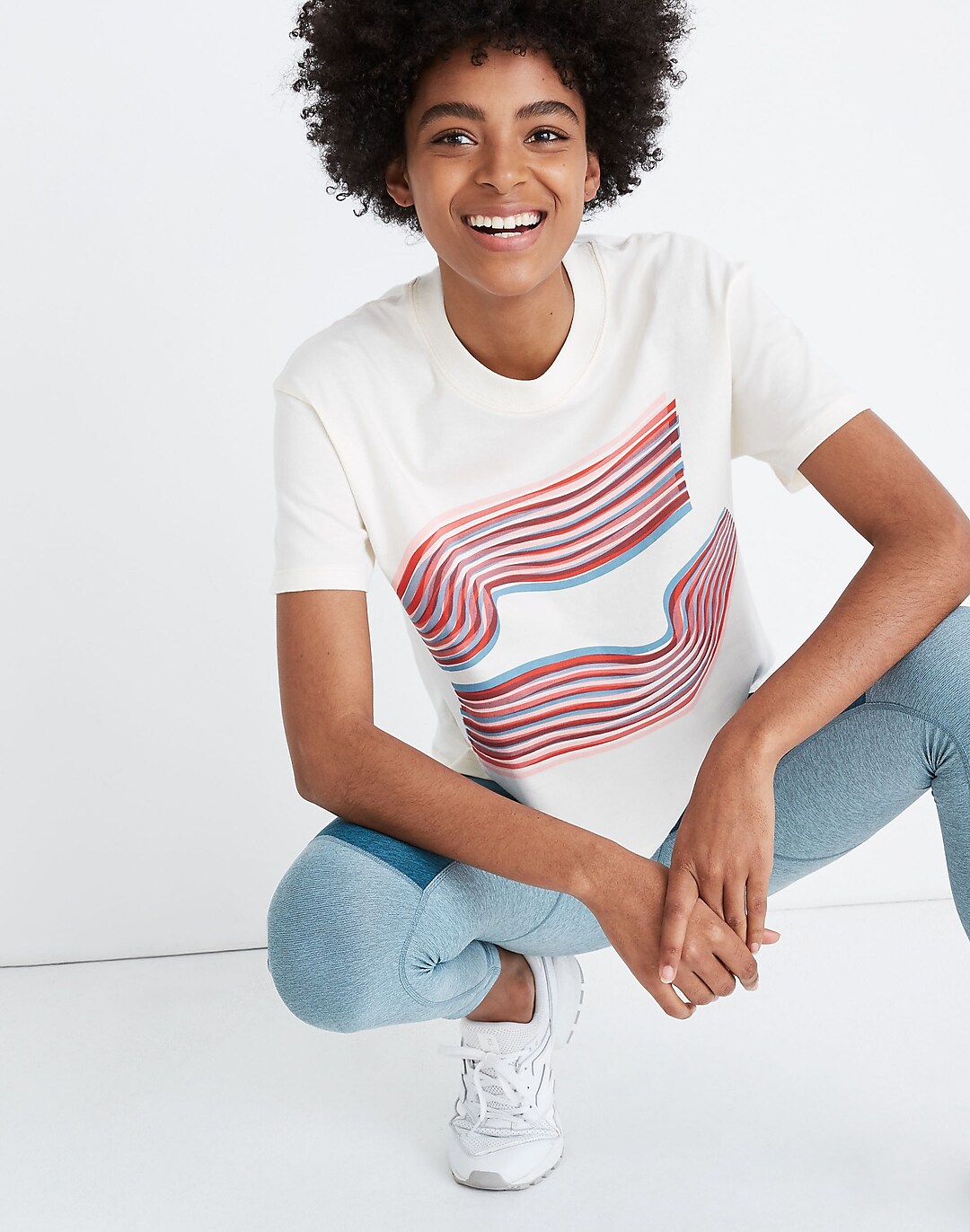 Madewell x Outdoor Voices® Easy Crop Tee