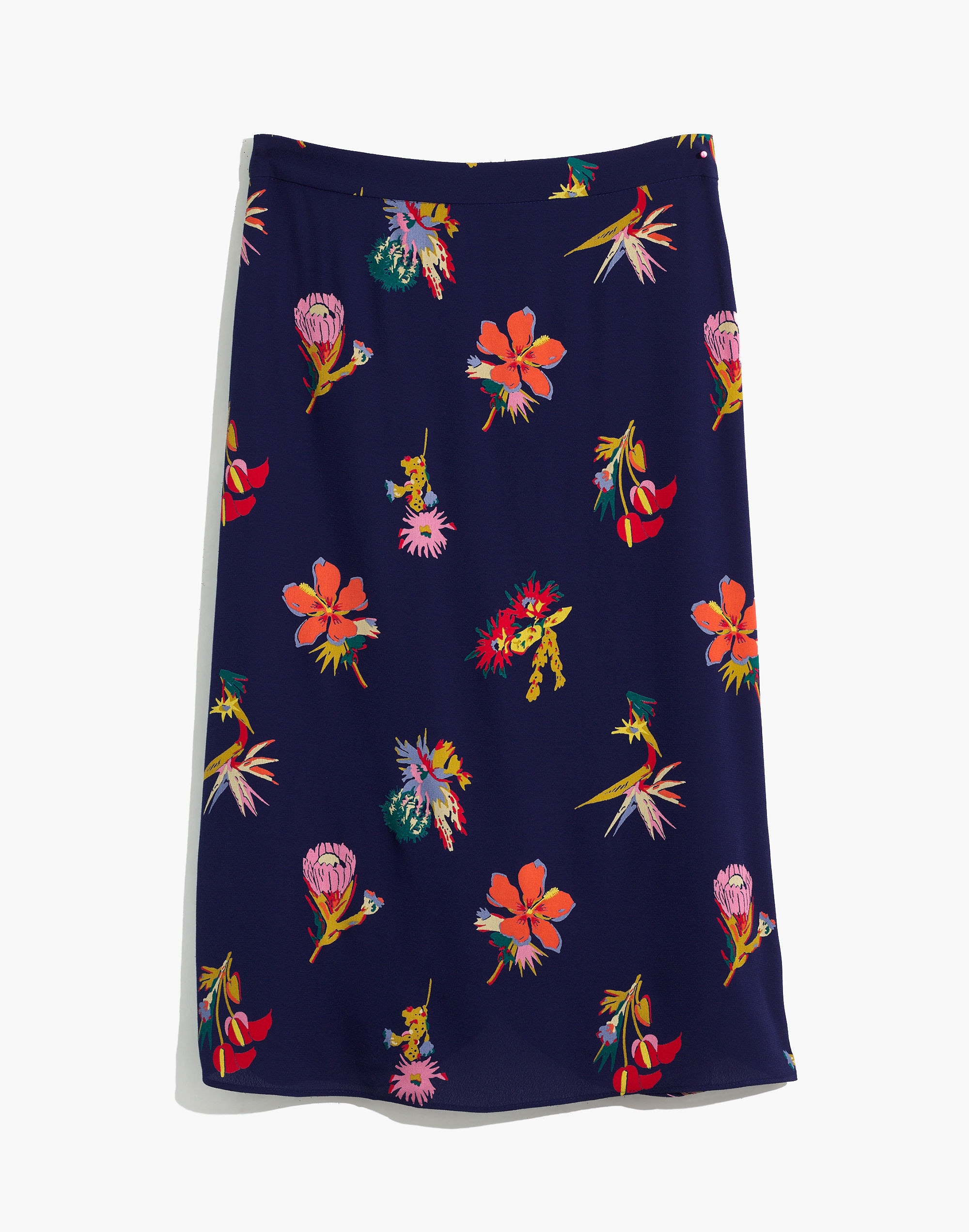 Atrium Midi Skirt in Bird of Paradise