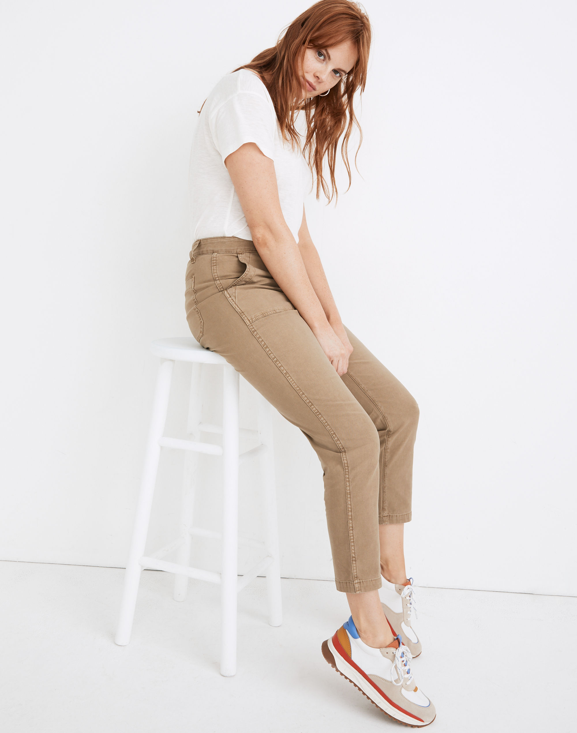 Curvy Stovepipe Fatigue Pants: TENCEL™ Lyocell Edition | Madewell