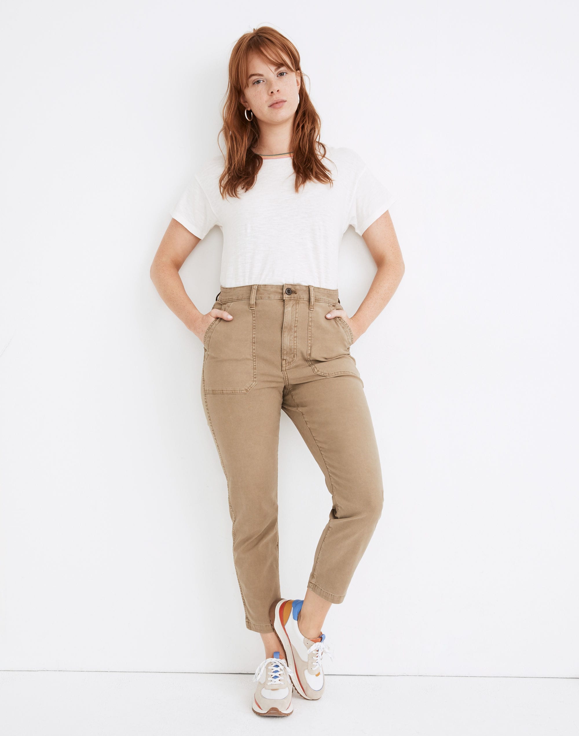 Curvy Stovepipe Fatigue Pants: TENCEL™ Lyocell Edition | Madewell