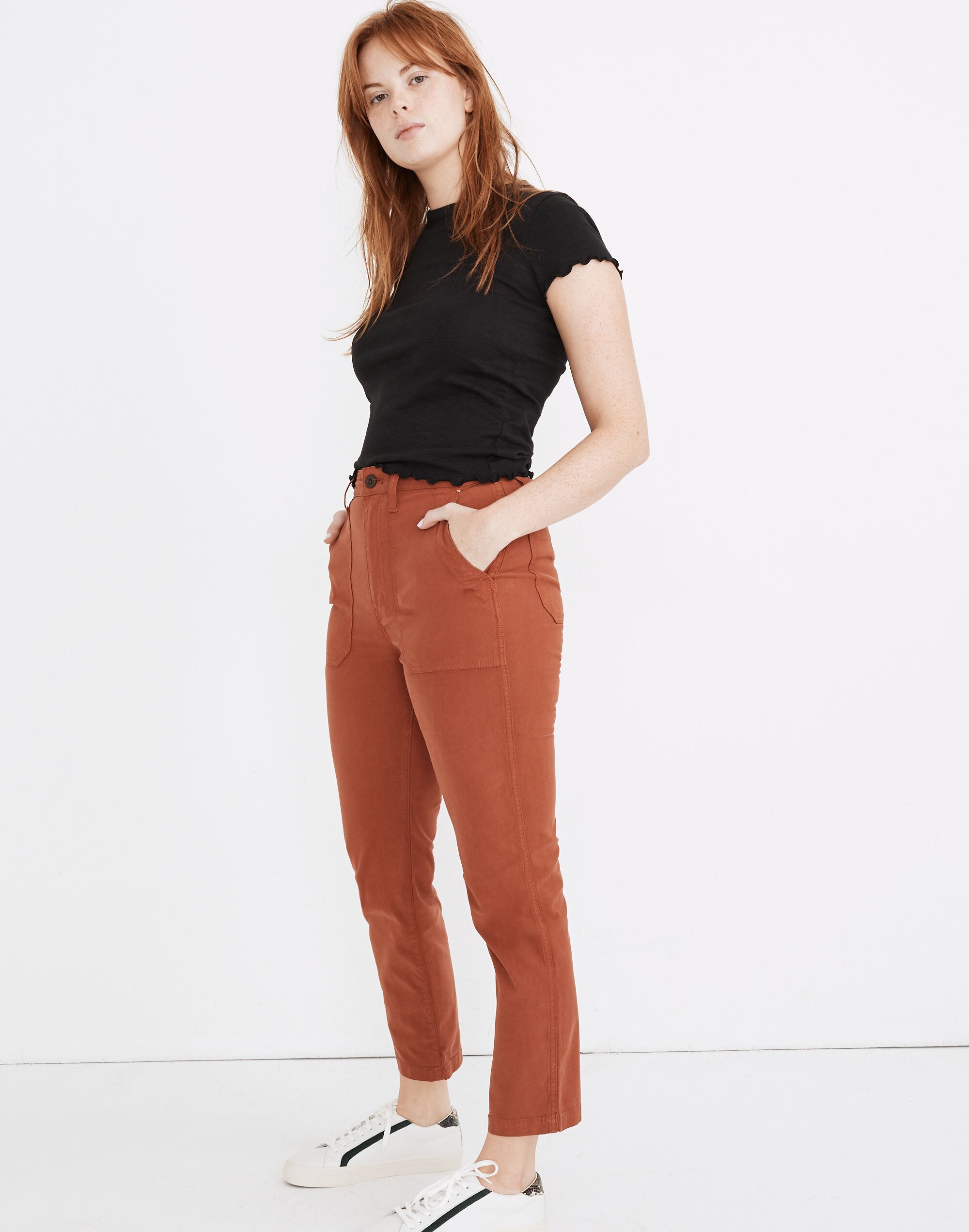 Curvy Stovepipe Fatigue Pants: TENCEL™ Lyocell Edition | Madewell