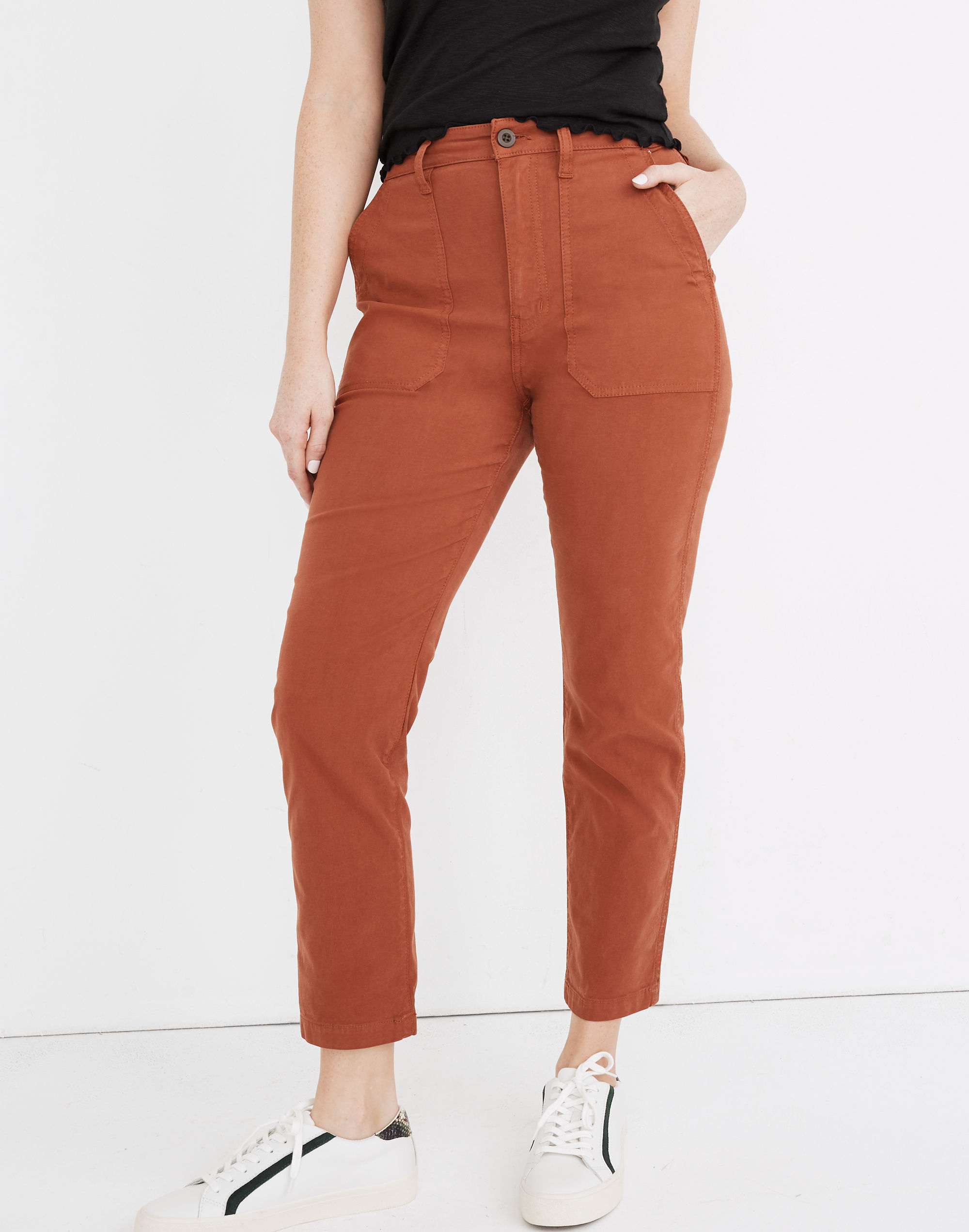 Curvy Stovepipe Fatigue Pants: TENCEL™ Lyocell Edition | Madewell