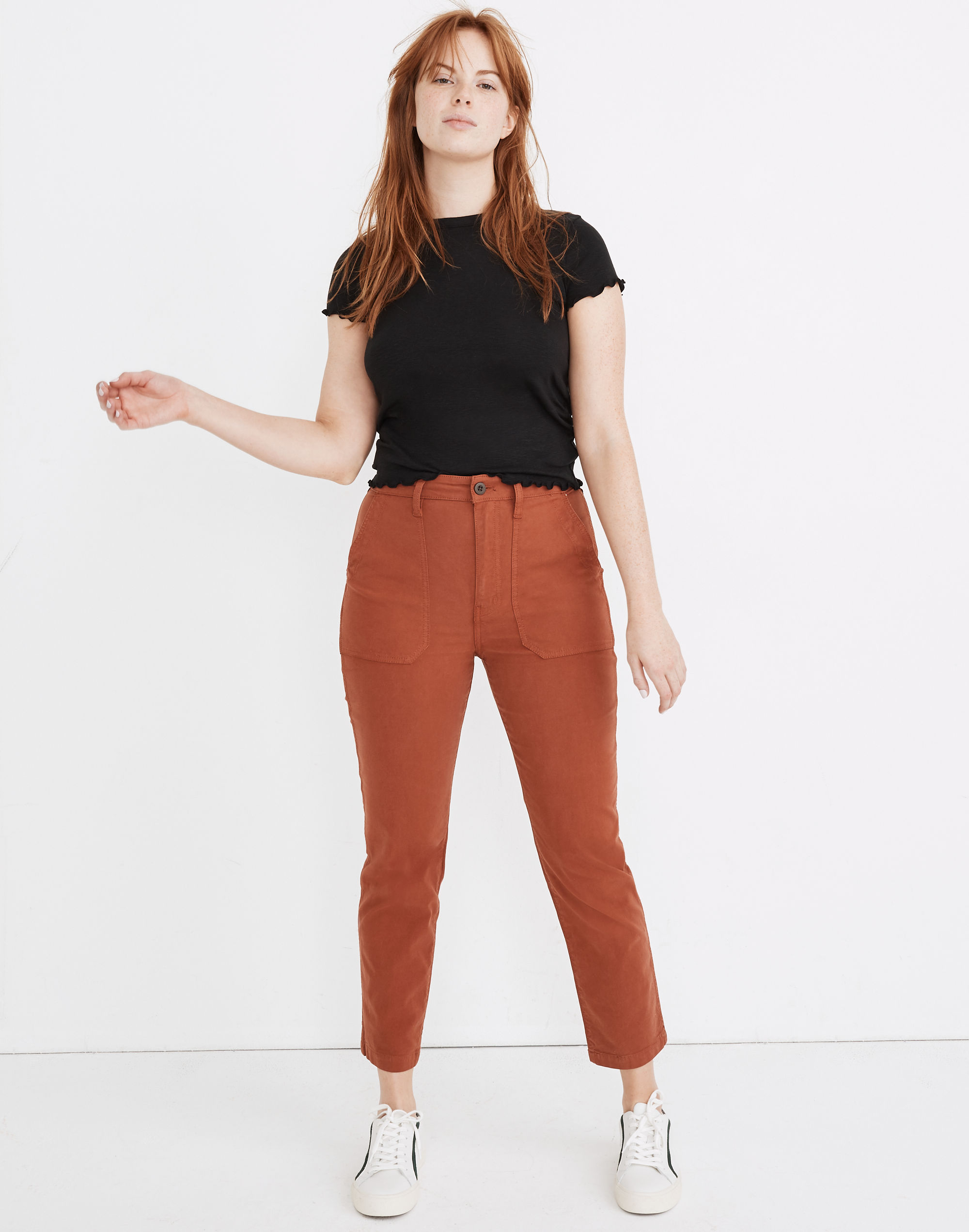 Curvy Stovepipe Fatigue Pants: TENCEL™ Lyocell Edition | Madewell