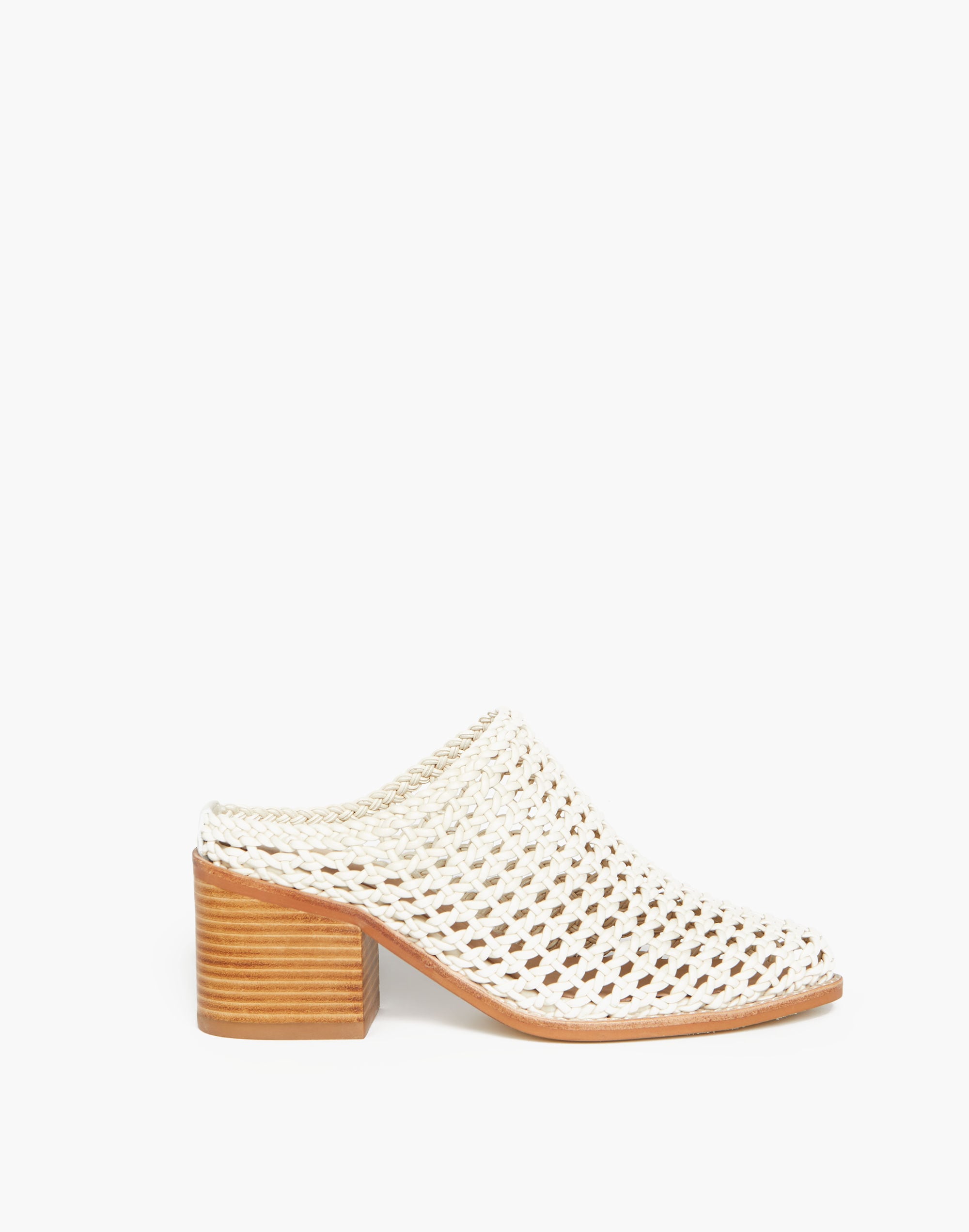 Intentionally Blank Caps Basket Mules