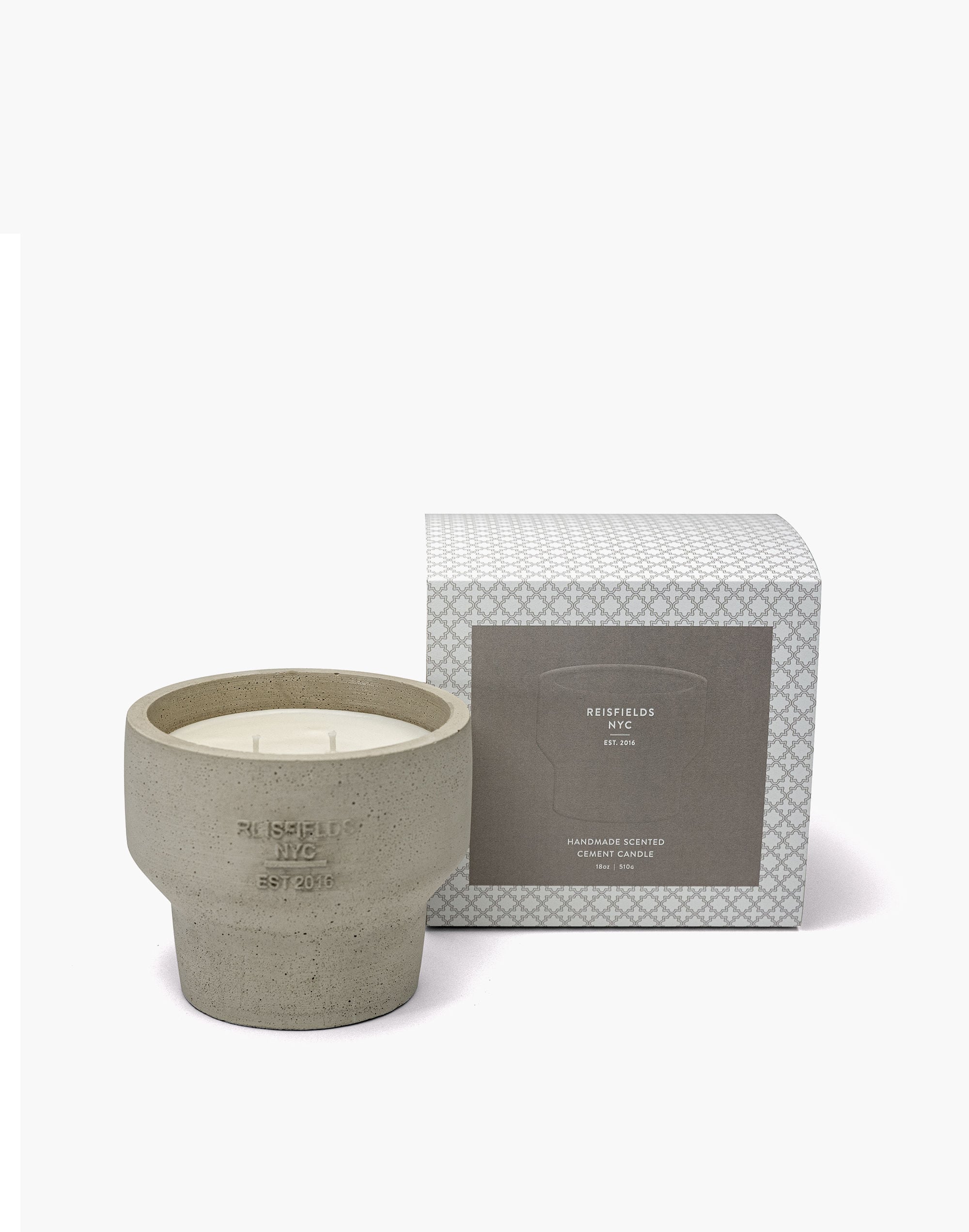 Reisfields NYC™ Cement Collection No. 3 Amber, Cedar + Vanilla Candle