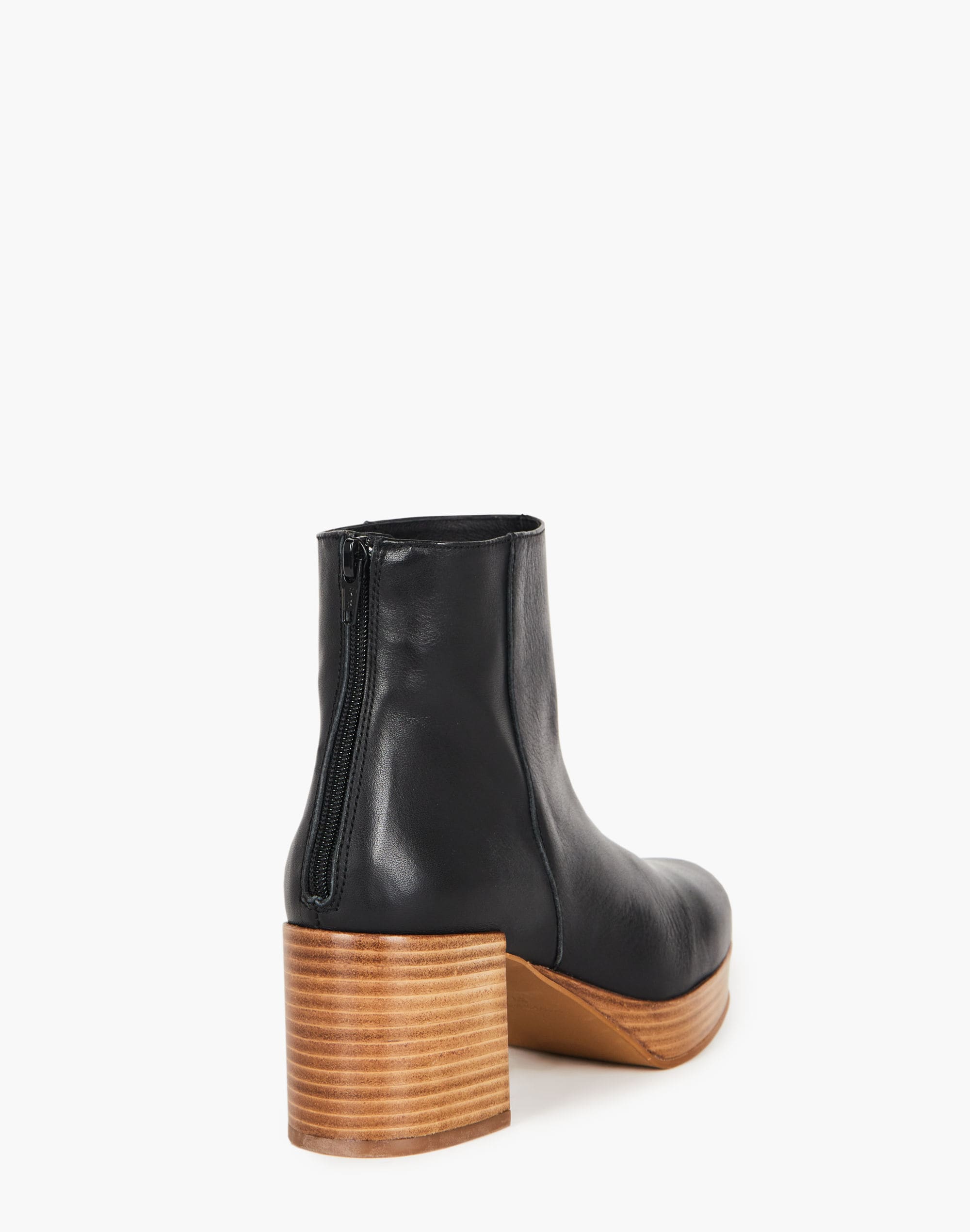 Intentionally Blank Leather Speed Platform Boots