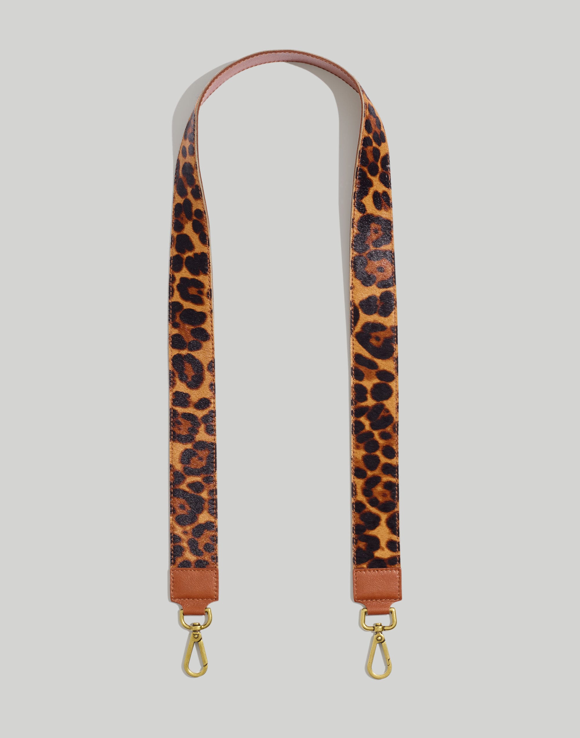 Madewell The Crossbody Bag Strap: Leopard Calf Hair Edition
