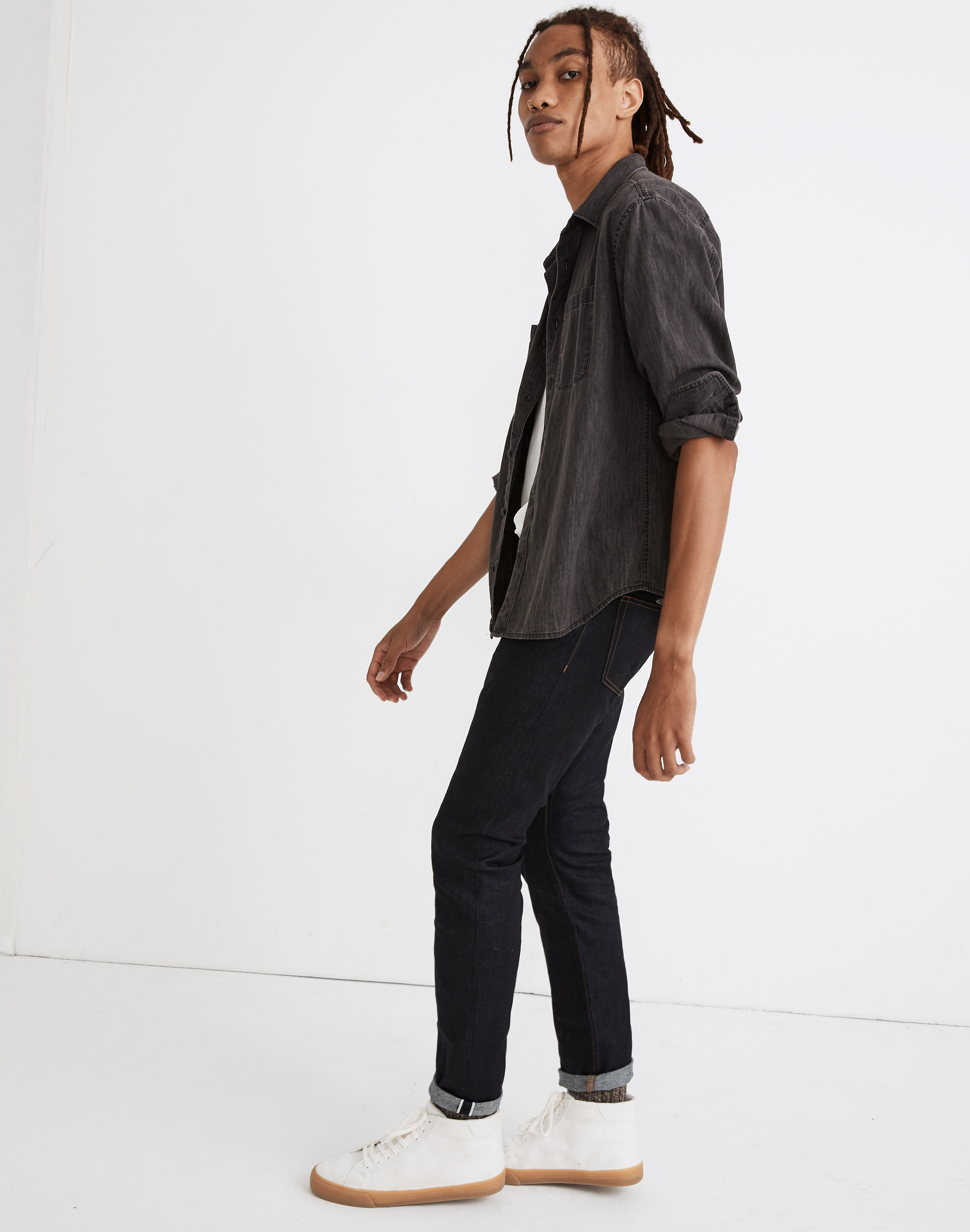 Skinny Authentic Flex Selvedge Jeans in Resin Rinse | Madewell