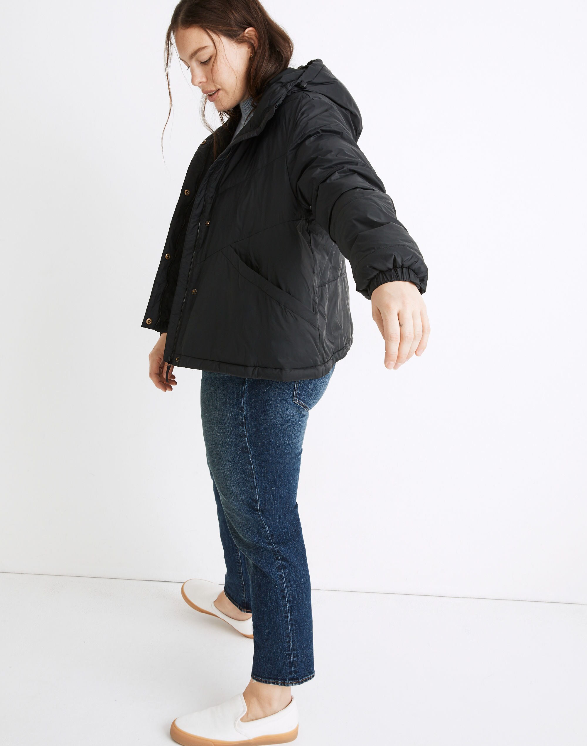 Chevron Packable Puffer Jacket | Madewell