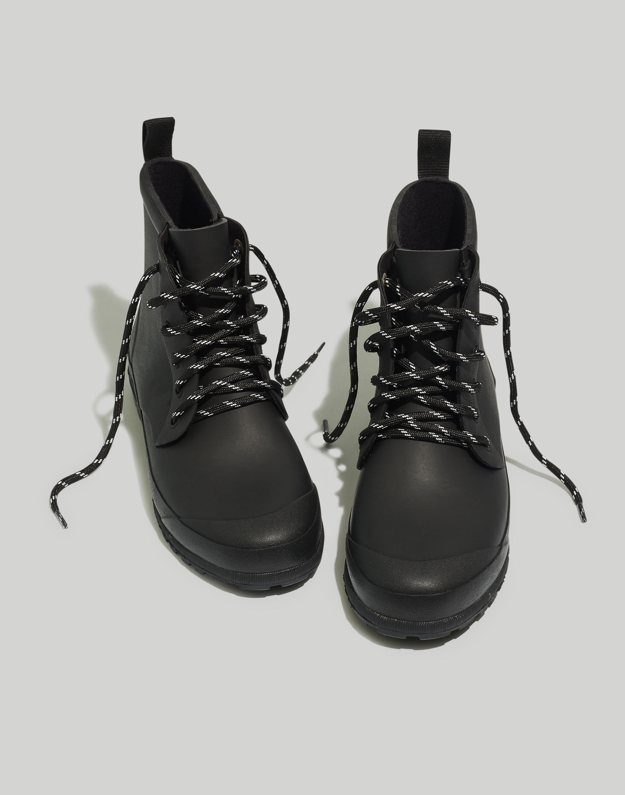 The Lace-Up Lugsole Rain Boot | Madewell