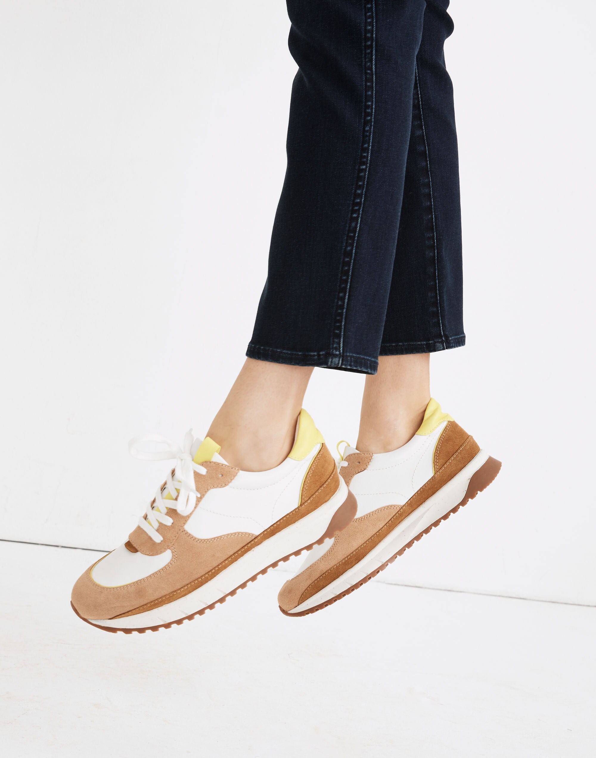 Kickoff Trainer Sneakers Leather and Suede | Madewell