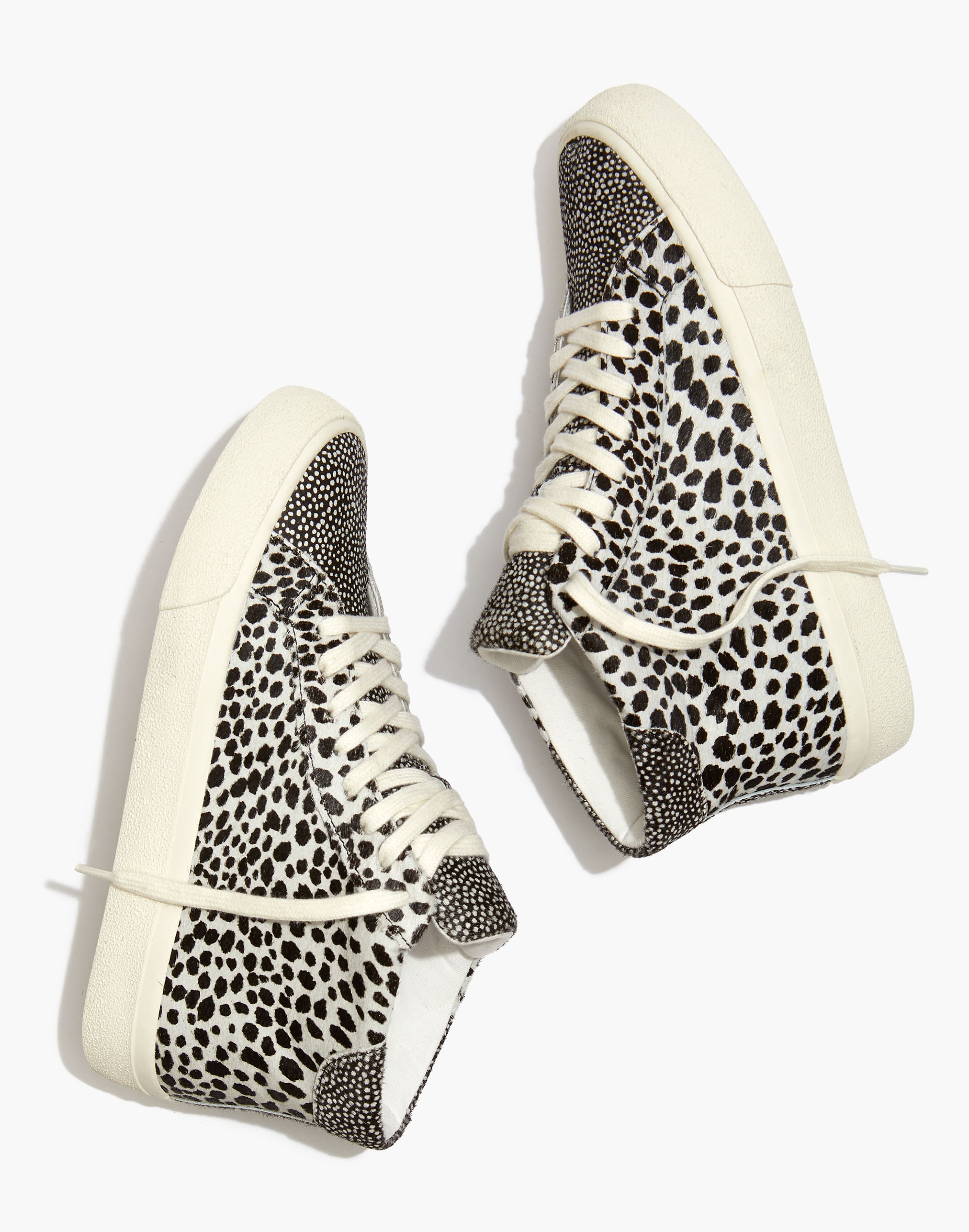 Sidewalk High-Top Sneakers Spot Mix Suede | Madewell