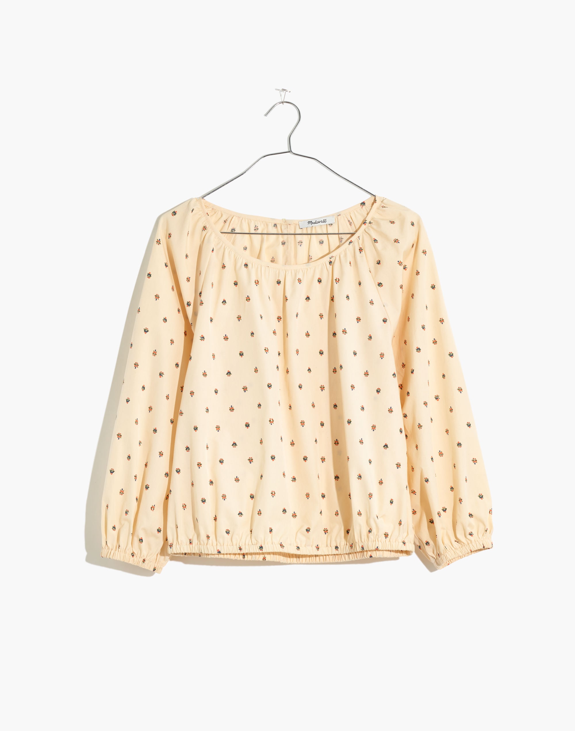 Gathered Puff-Sleeve Crop Top | Madewell