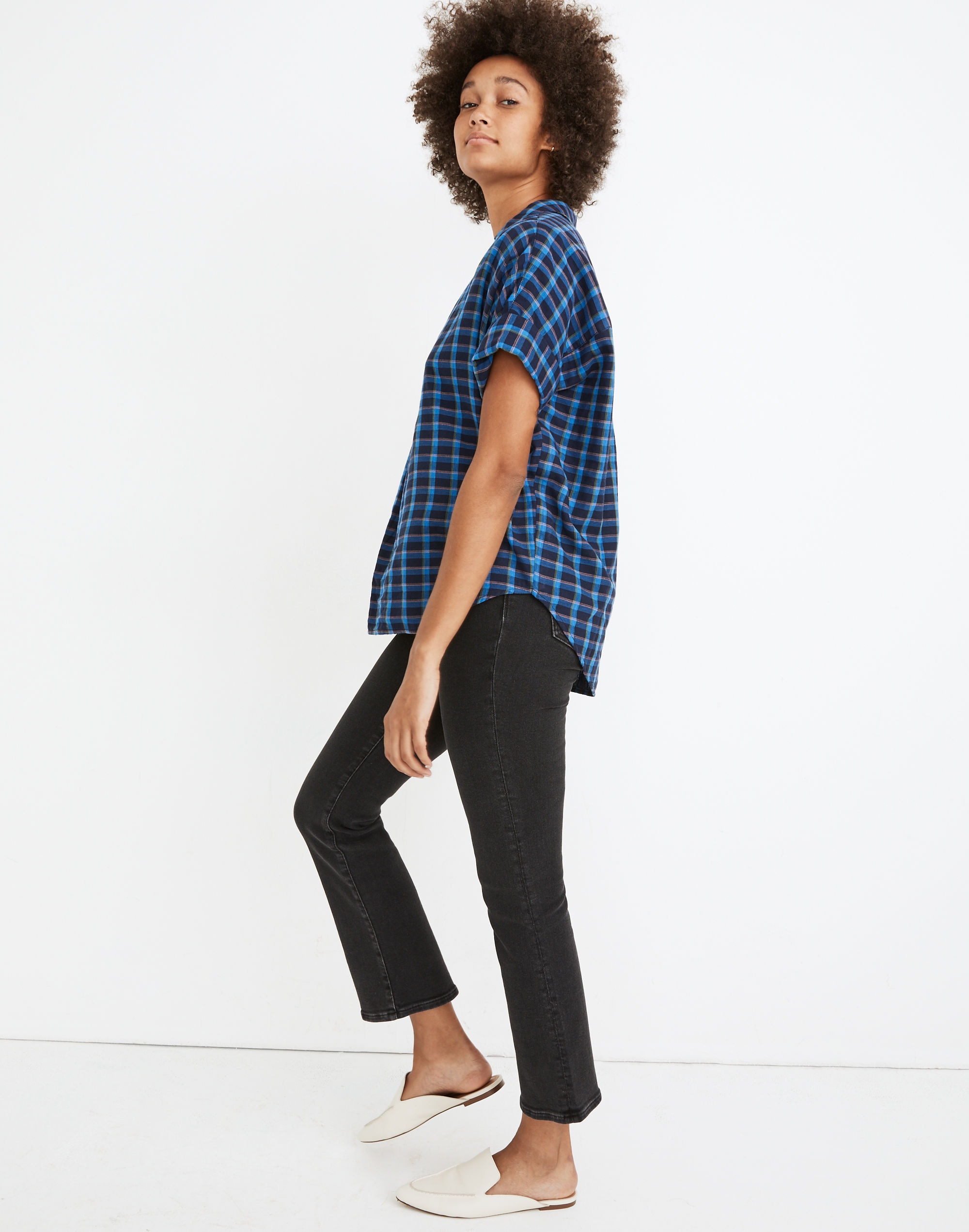 Double-Faced Park Popover Shirt in Plaid | Madewell