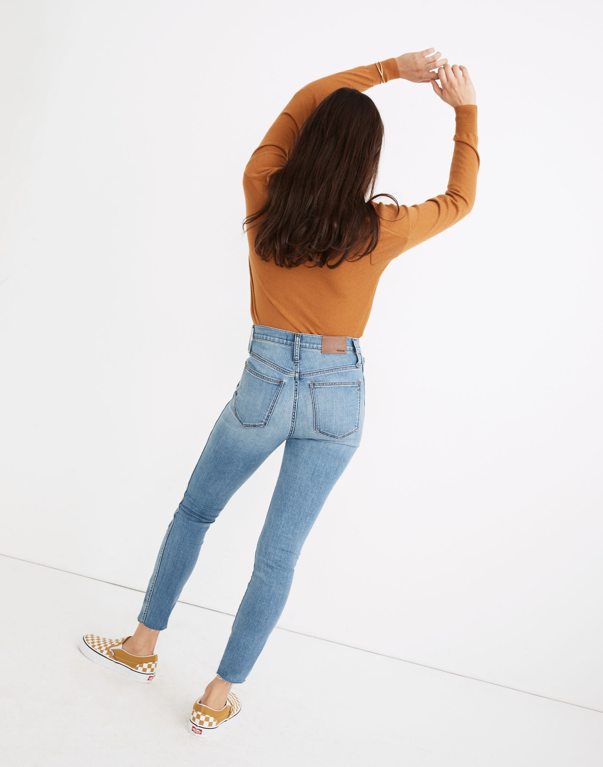 Tall 10" High-Rise Skinny Jeans in Highview Wash: Raw-Hem Edition | Madewell