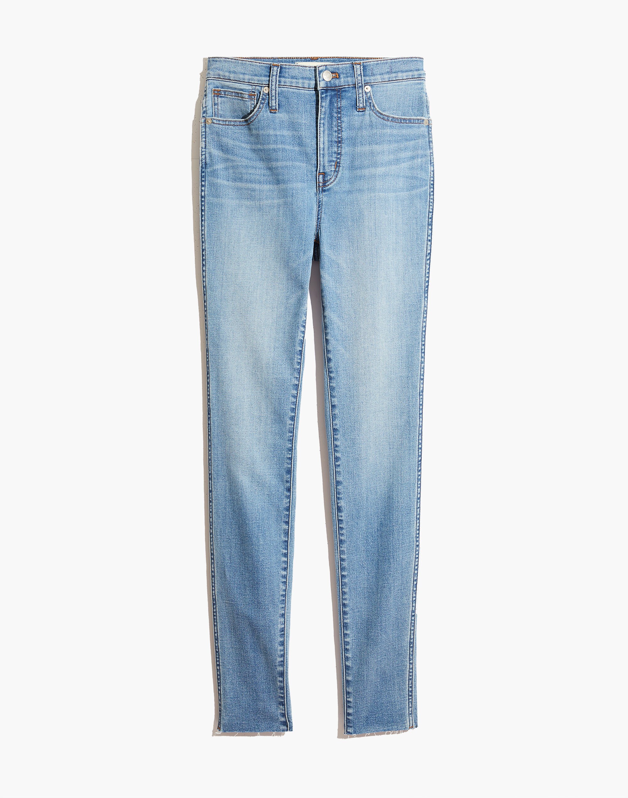 Tall 10" High-Rise Skinny Jeans in Highview Wash: Raw-Hem Edition | Madewell