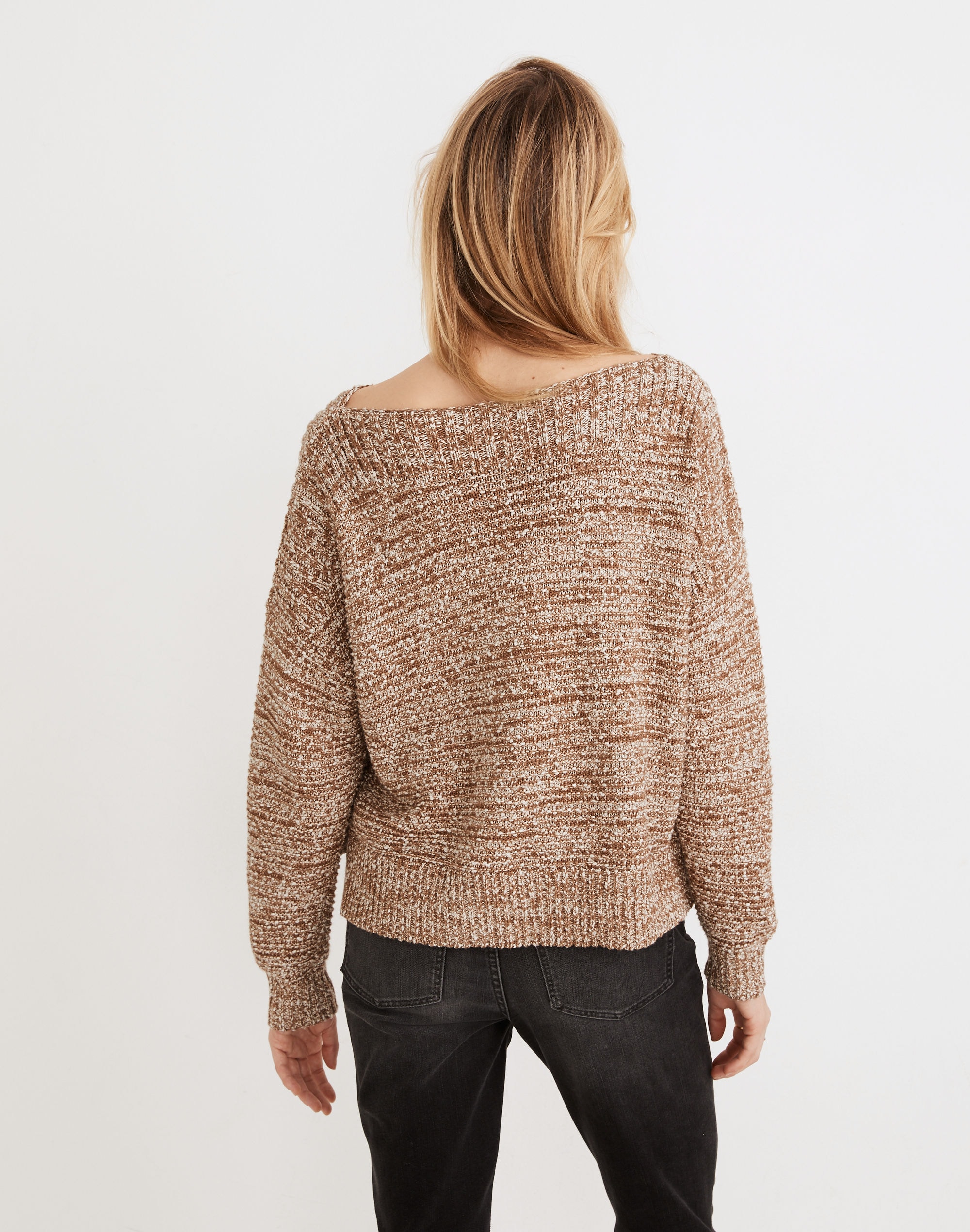 Boatneck Side-Button Sweater