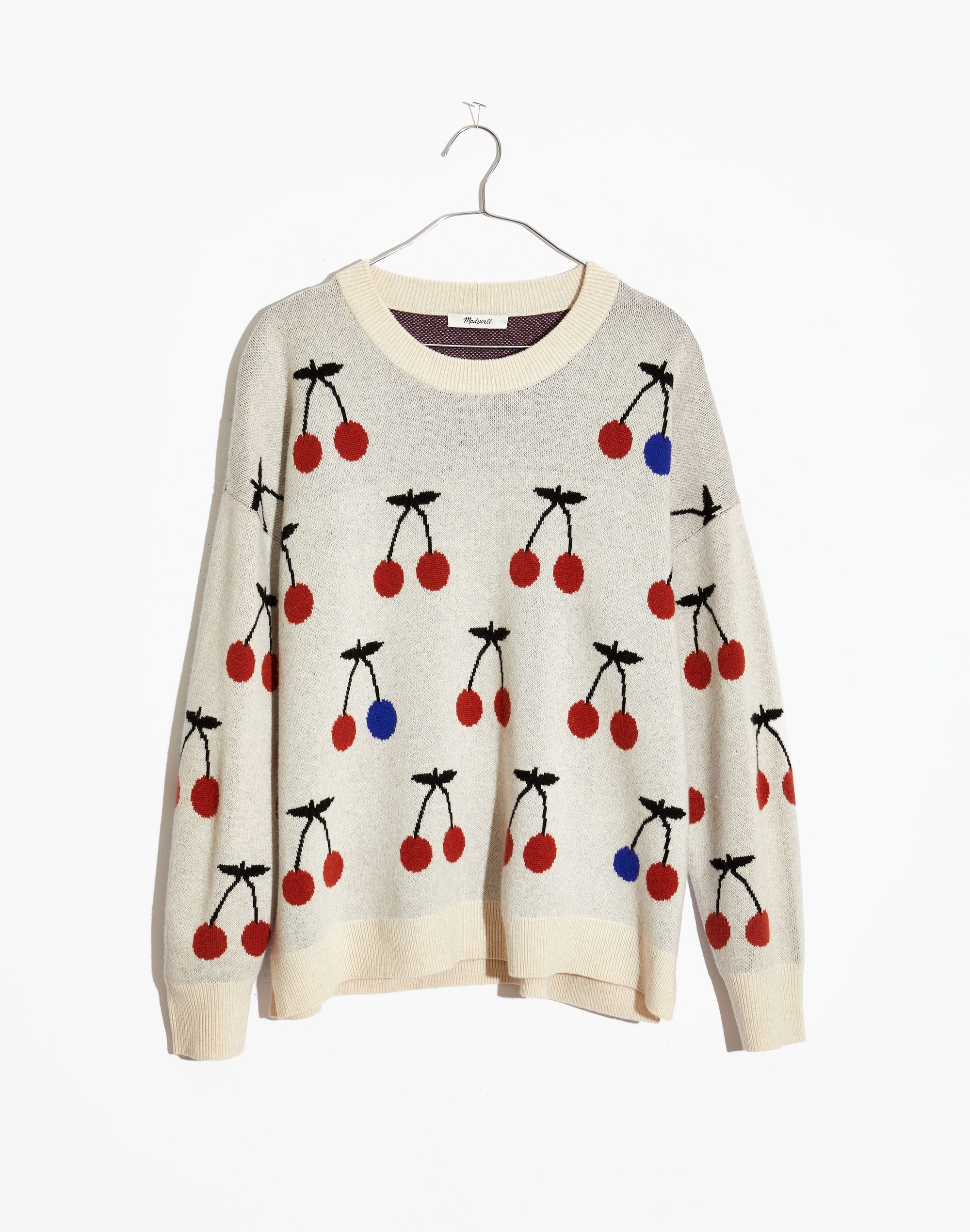 Cherry Jacquard Pullover Sweater | Madewell