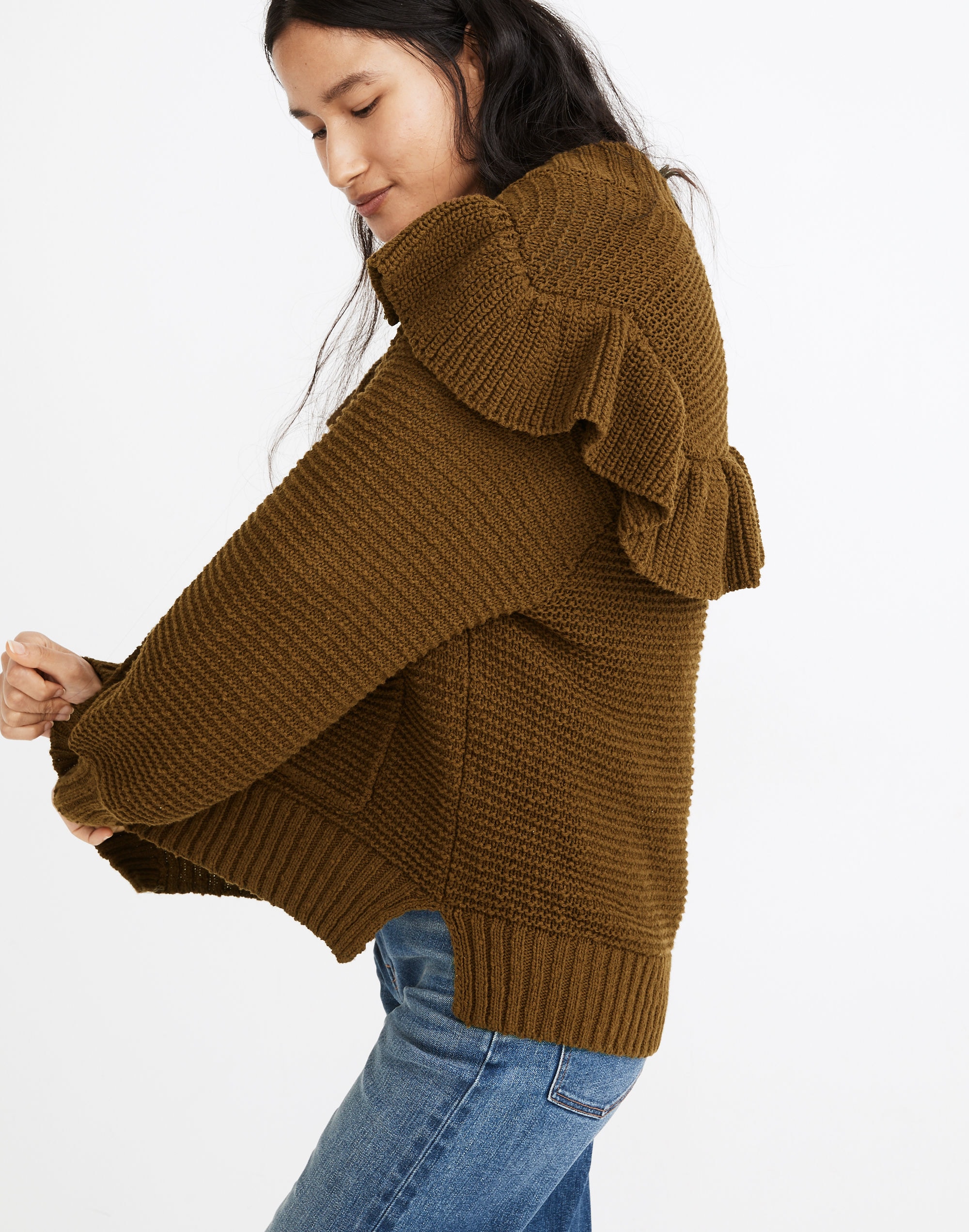 Ruffle Cardigan Sweater | Madewell