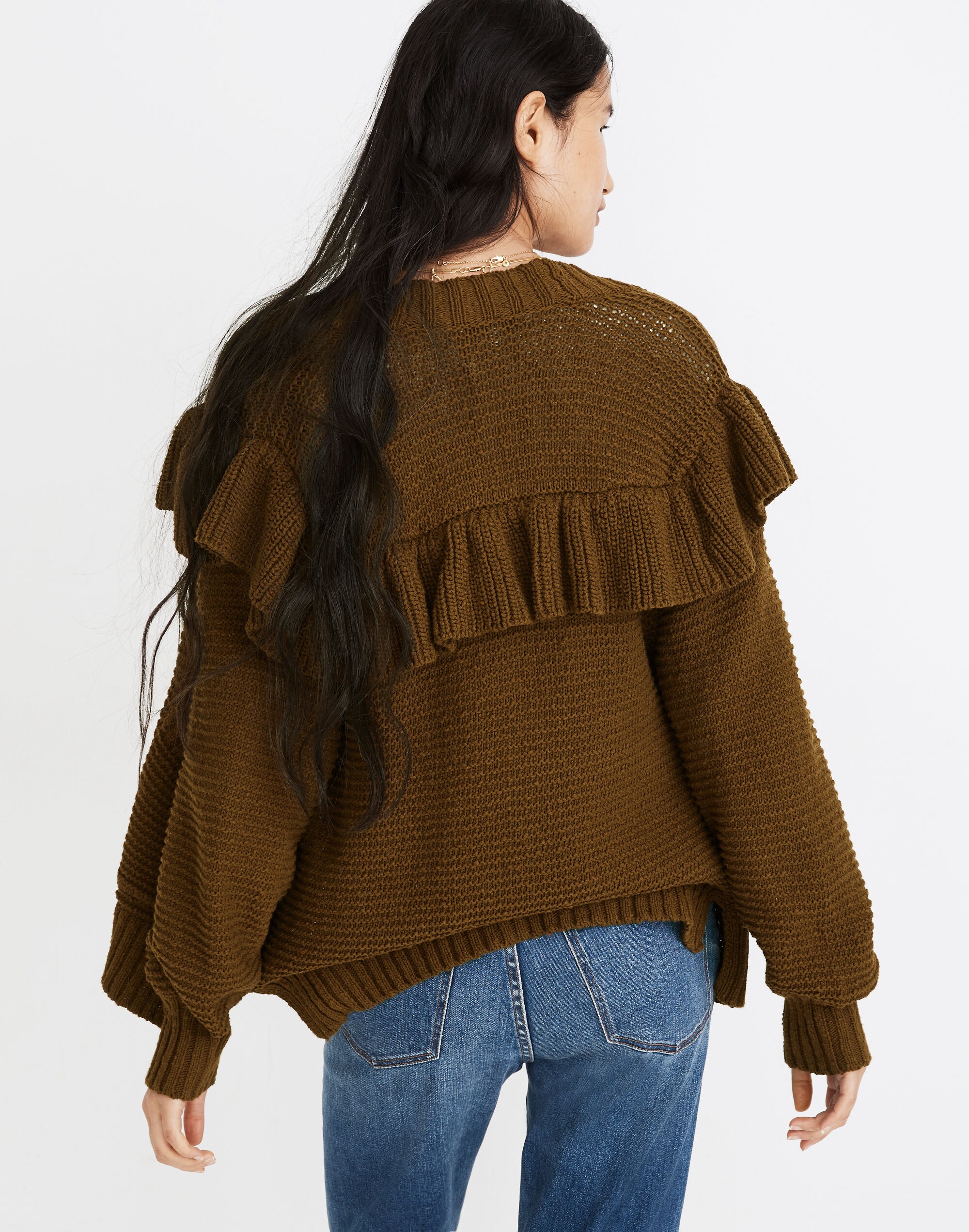 Ruffle Cardigan Sweater | Madewell