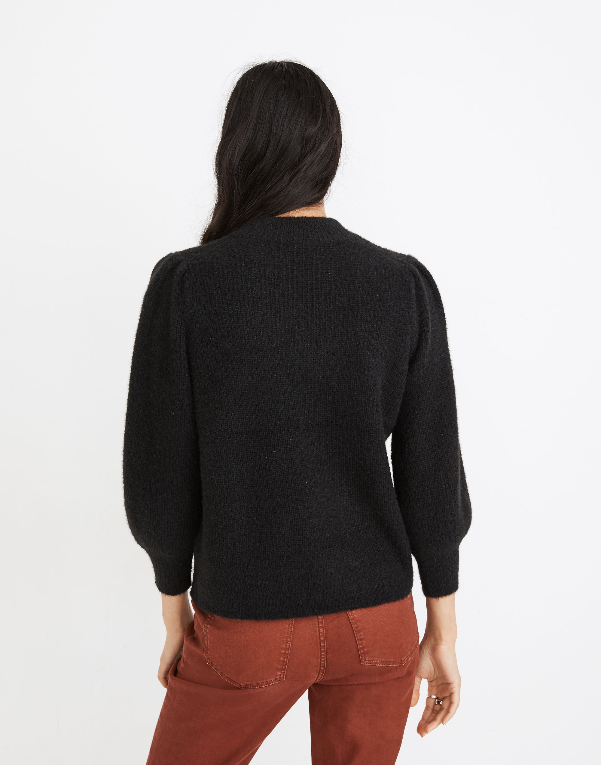 Eaton Puff-Sleeve Pullover Sweater | Madewell