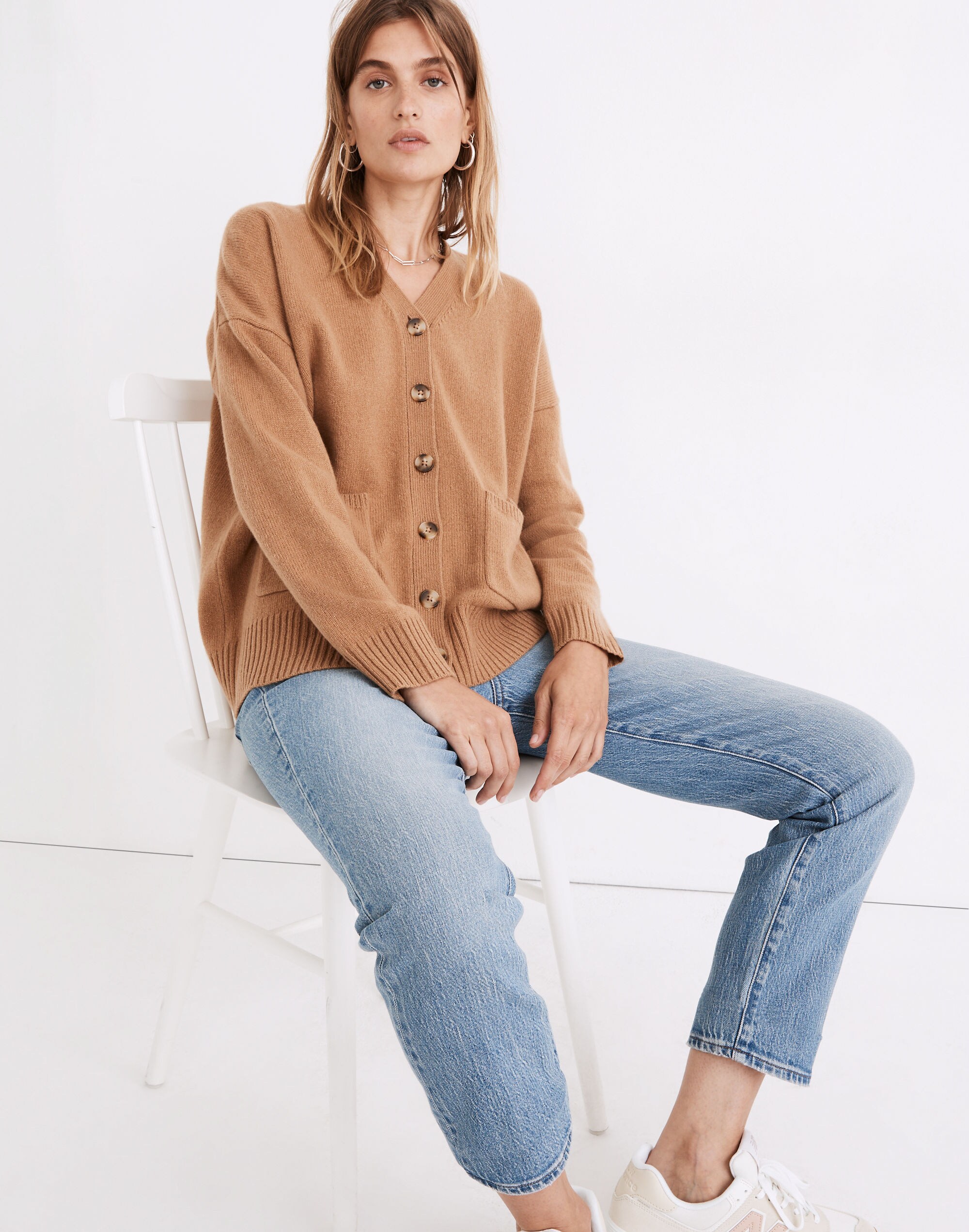 Women's (Re)sourced Cashmere Ex-Boyfriend Cardigan Sweater