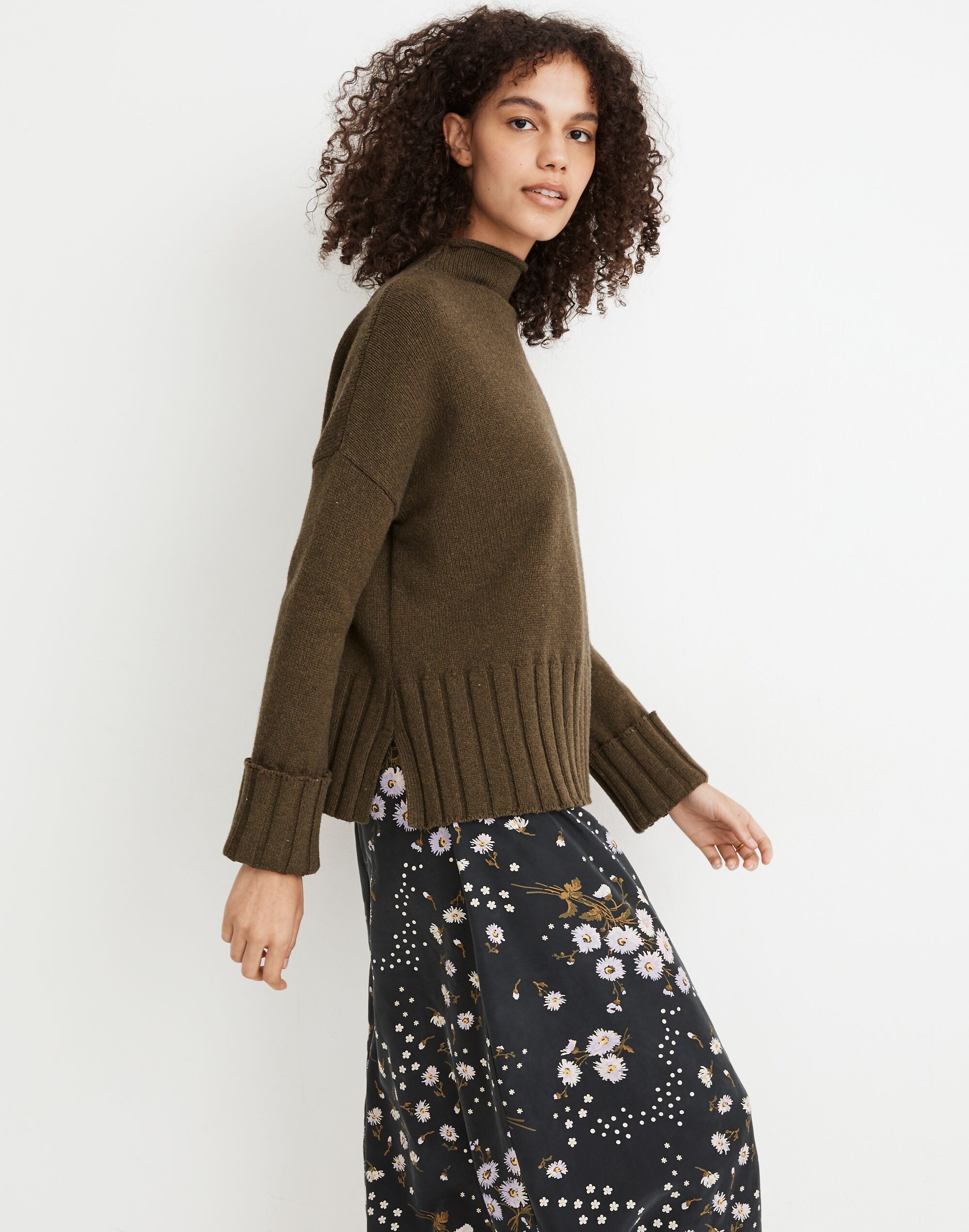 Glenmoor Mockneck Sweater Cotton-Merino Yarn | Madewell