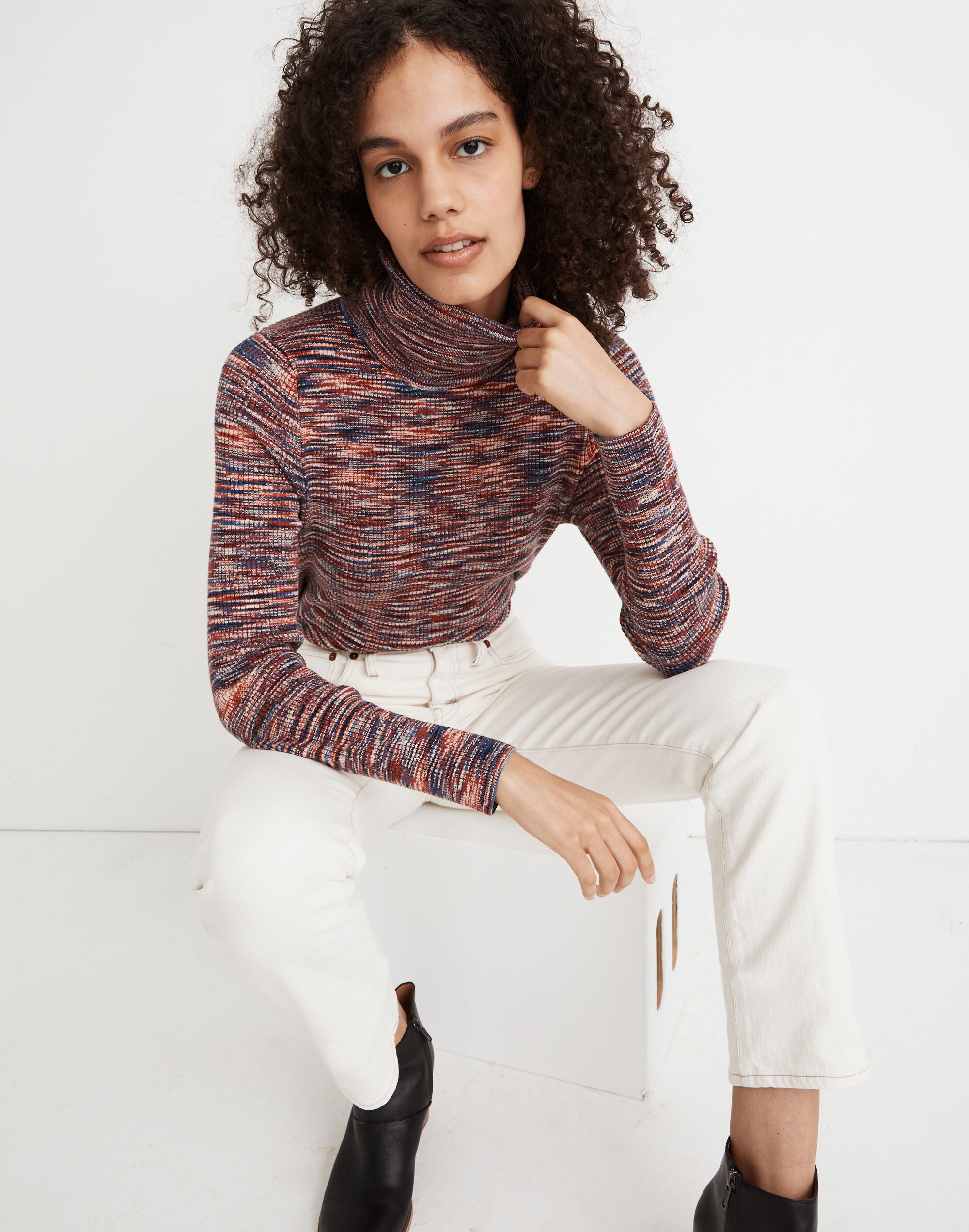 Women's Space-Dye Robeson Turtleneck Sweater | Madewell