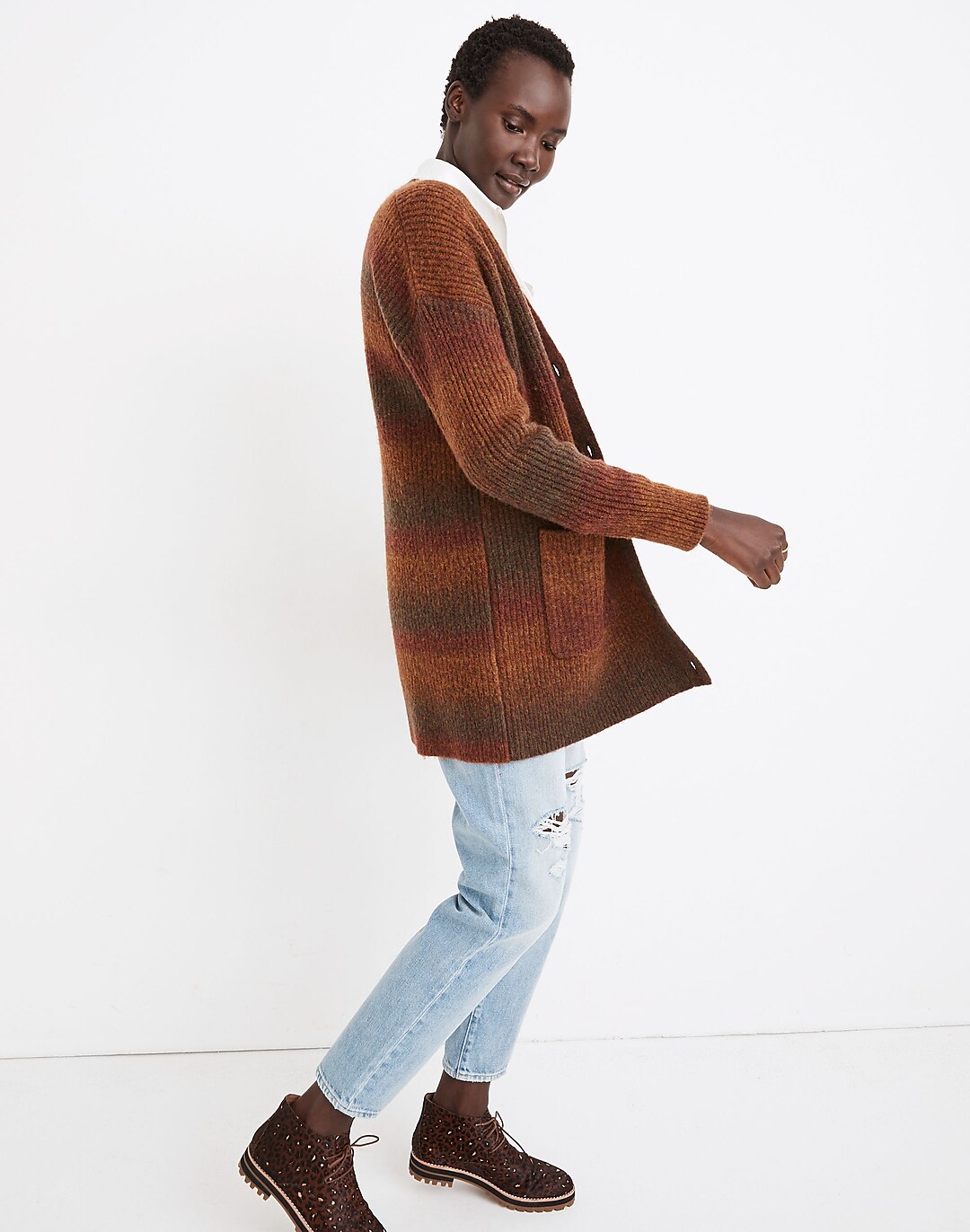 Space-Dyed Maysfield Cardigan Sweater