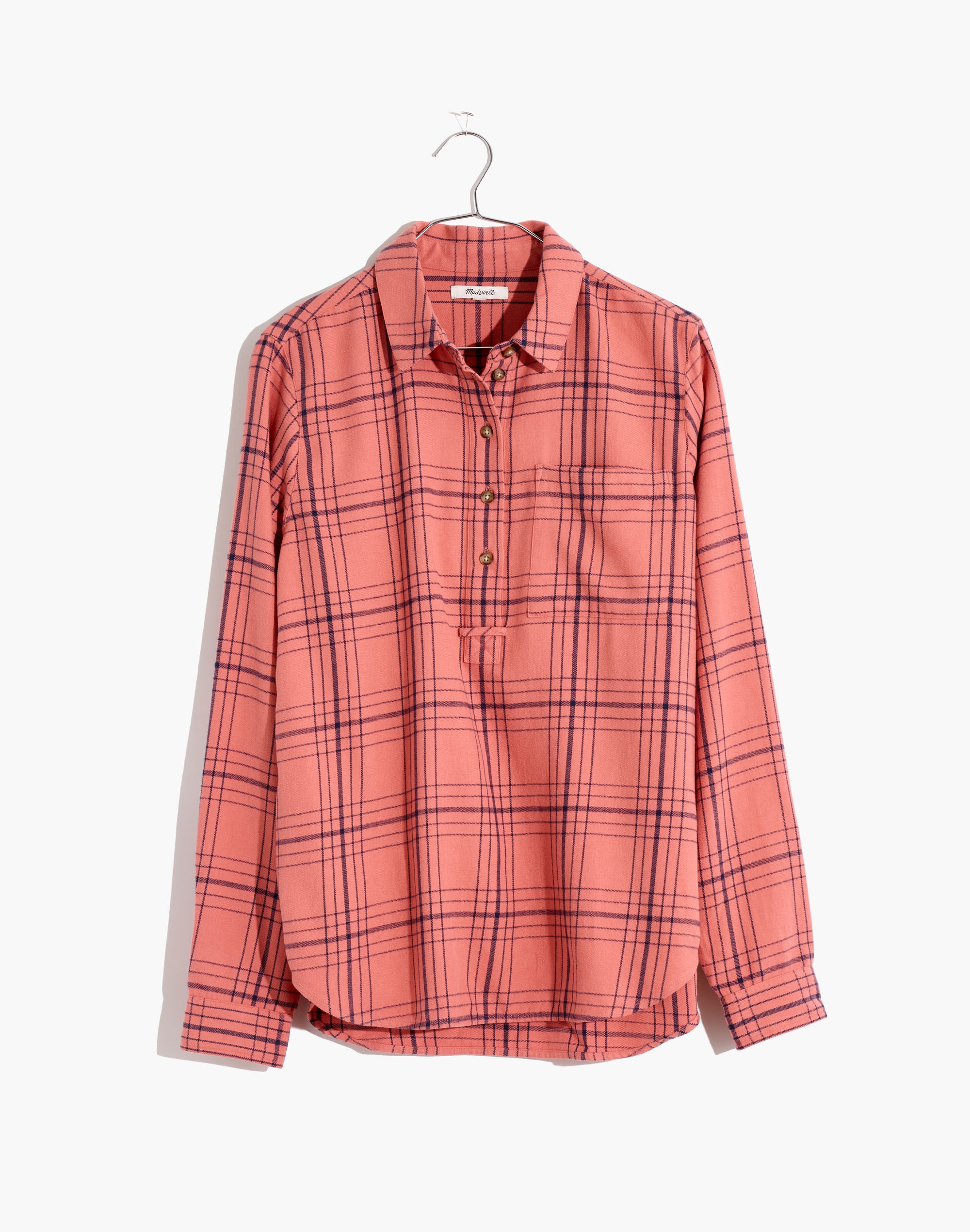 Flannel Popover Shirt Colcord Plaid | Madewell