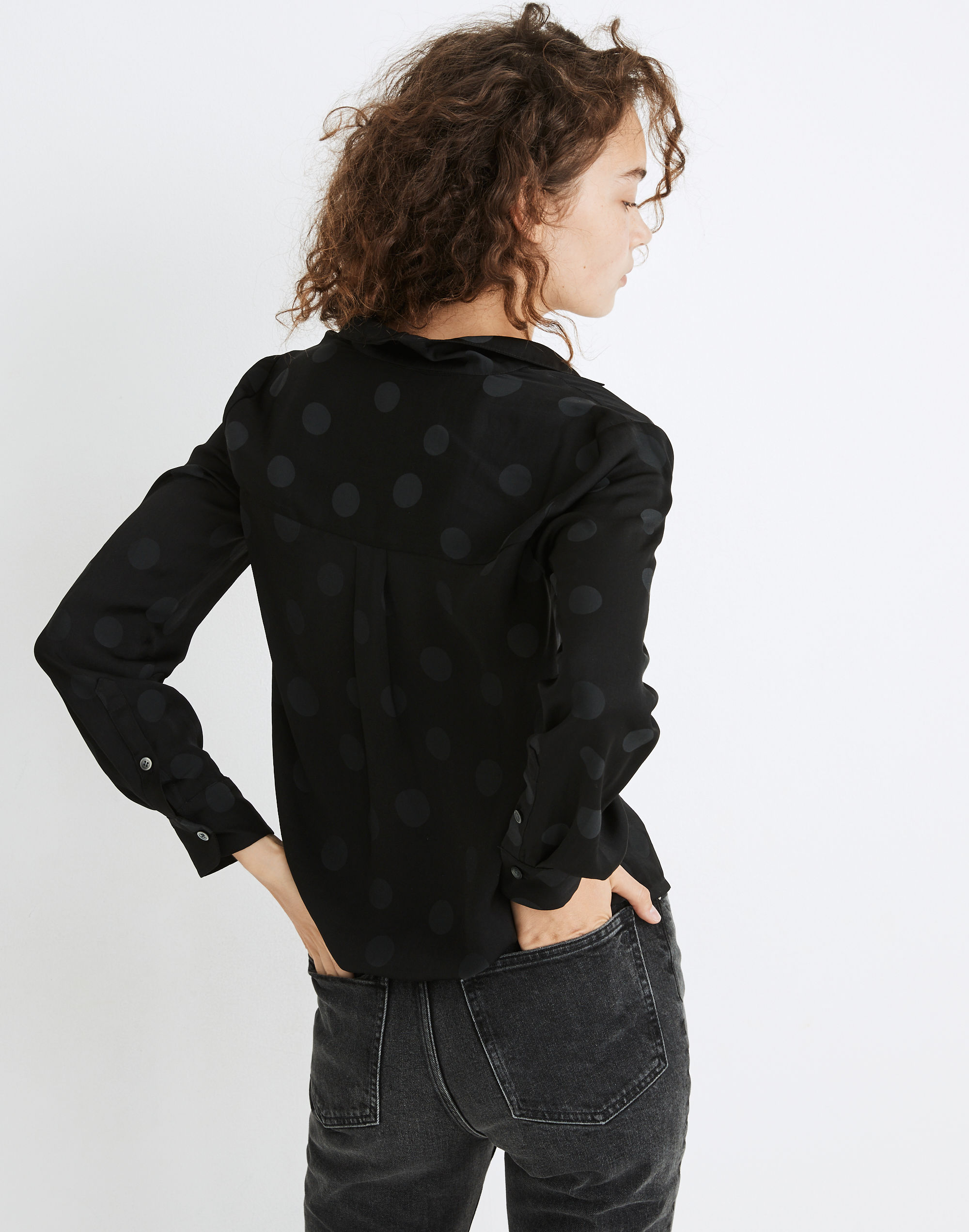 Jacquard Dot Pajama Shirt | Madewell