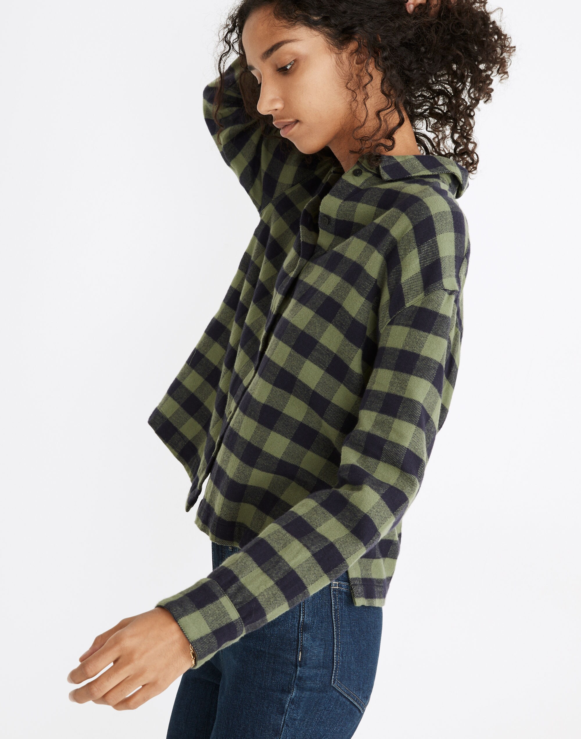 Shop Mw Flannel Sunday Shirt In Two In Buffalo Faded Palm