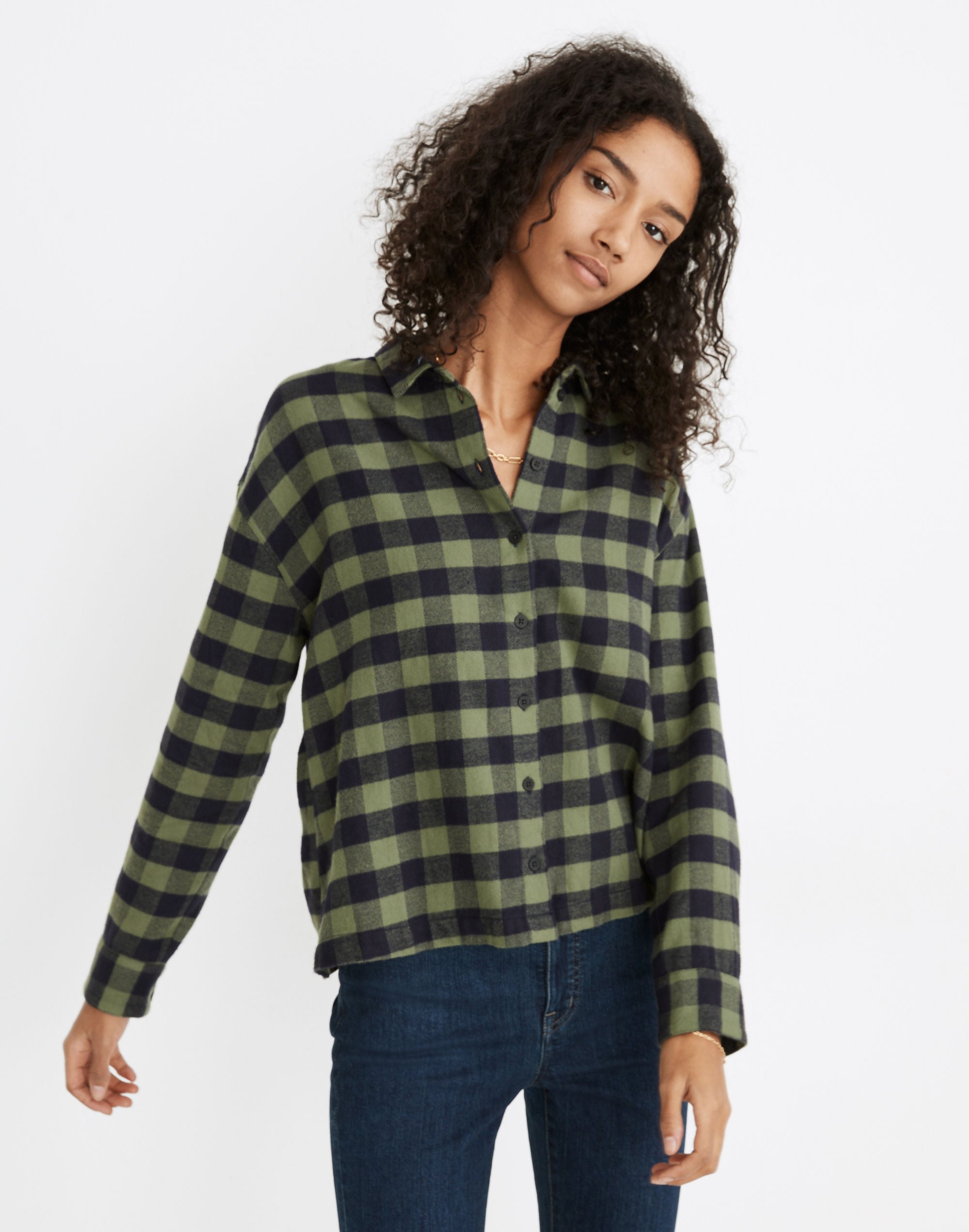 Mw Flannel Sunday Shirt In Green