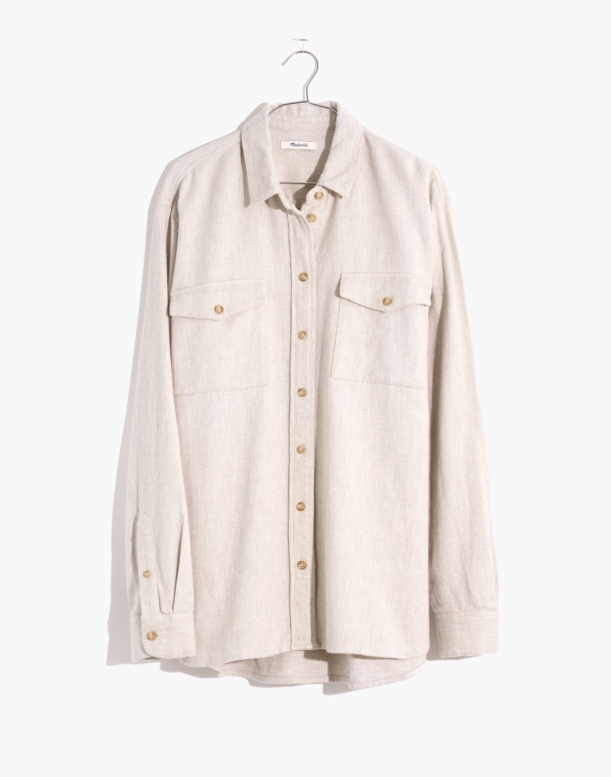 Flannel Flap-Pocket Oversized Ex-Boyfriend Shirt | Madewell