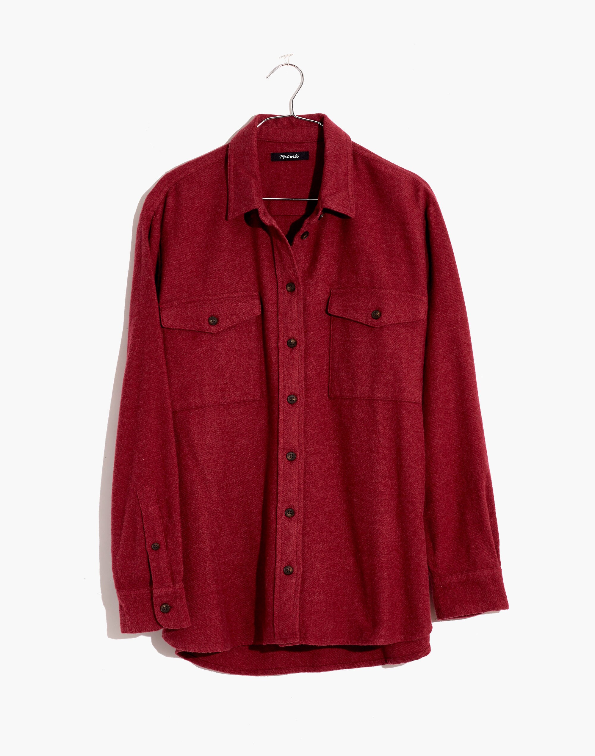 Flannel Flap-Pocket Oversized Ex-Boyfriend Shirt | Madewell